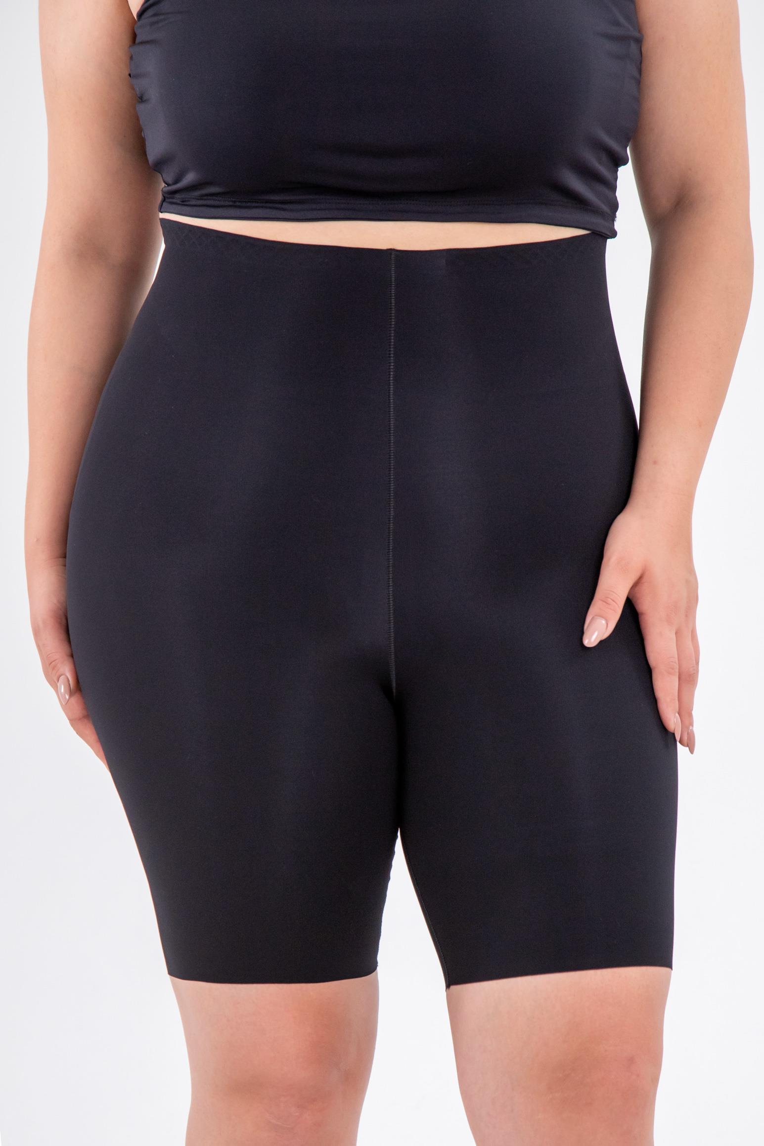 Büyük Beden 3002 Lazer Kesim Yüksek Bel Paçalı Korse  Siyah