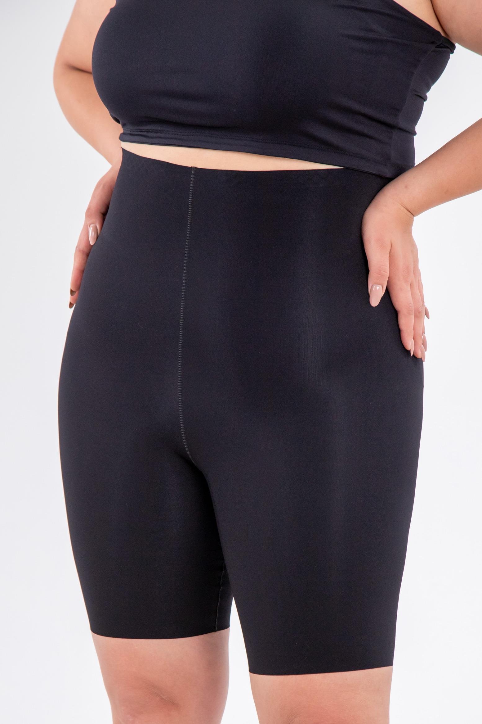 Büyük Beden 3002 Lazer Kesim Yüksek Bel Paçalı Korse  Siyah