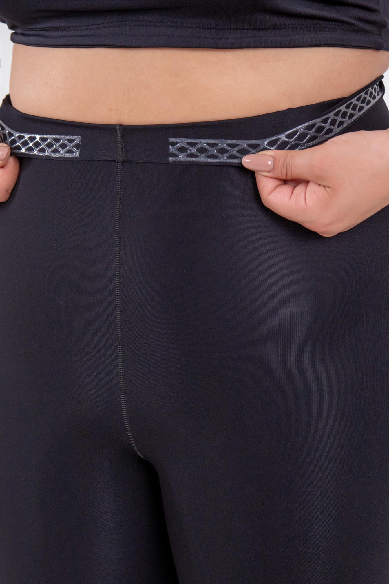 Büyük Beden 3002 Lazer Kesim Yüksek Bel Paçalı Korse  Siyah