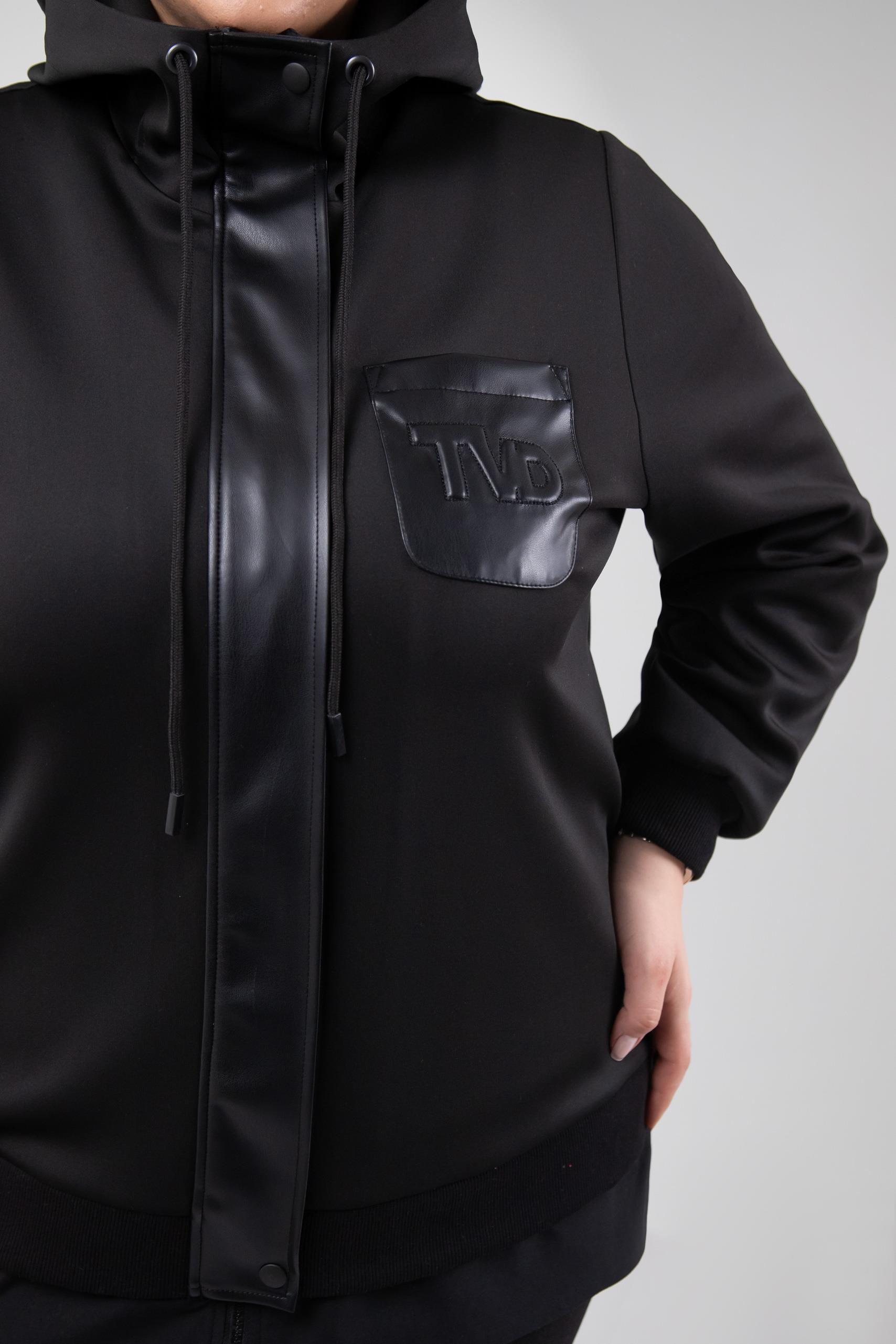 Büyük Beden 3330229 Tvd Nakışlı Sweat Siyah