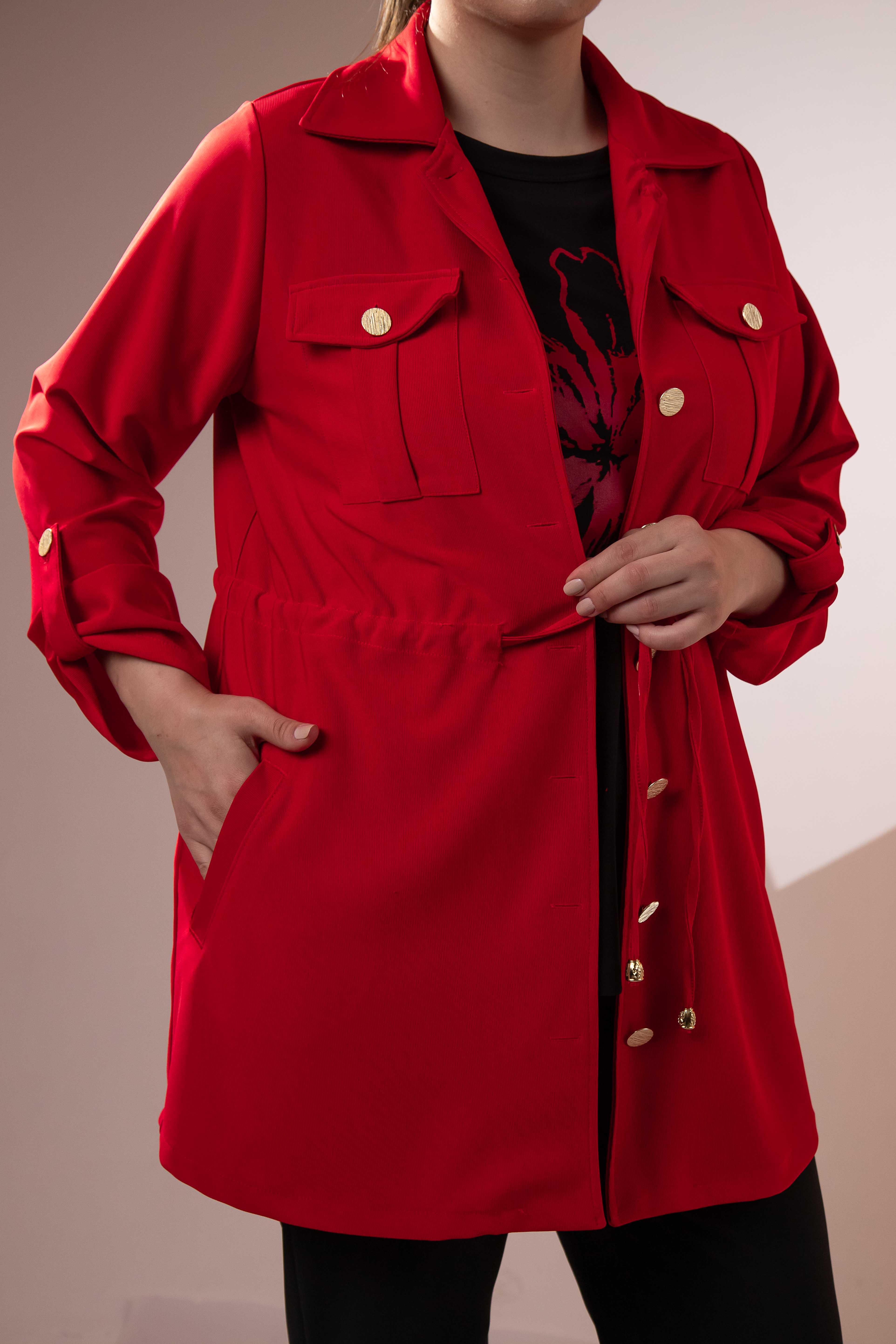 Büyük Beden 3330398 3'lü Takım Kırmızı