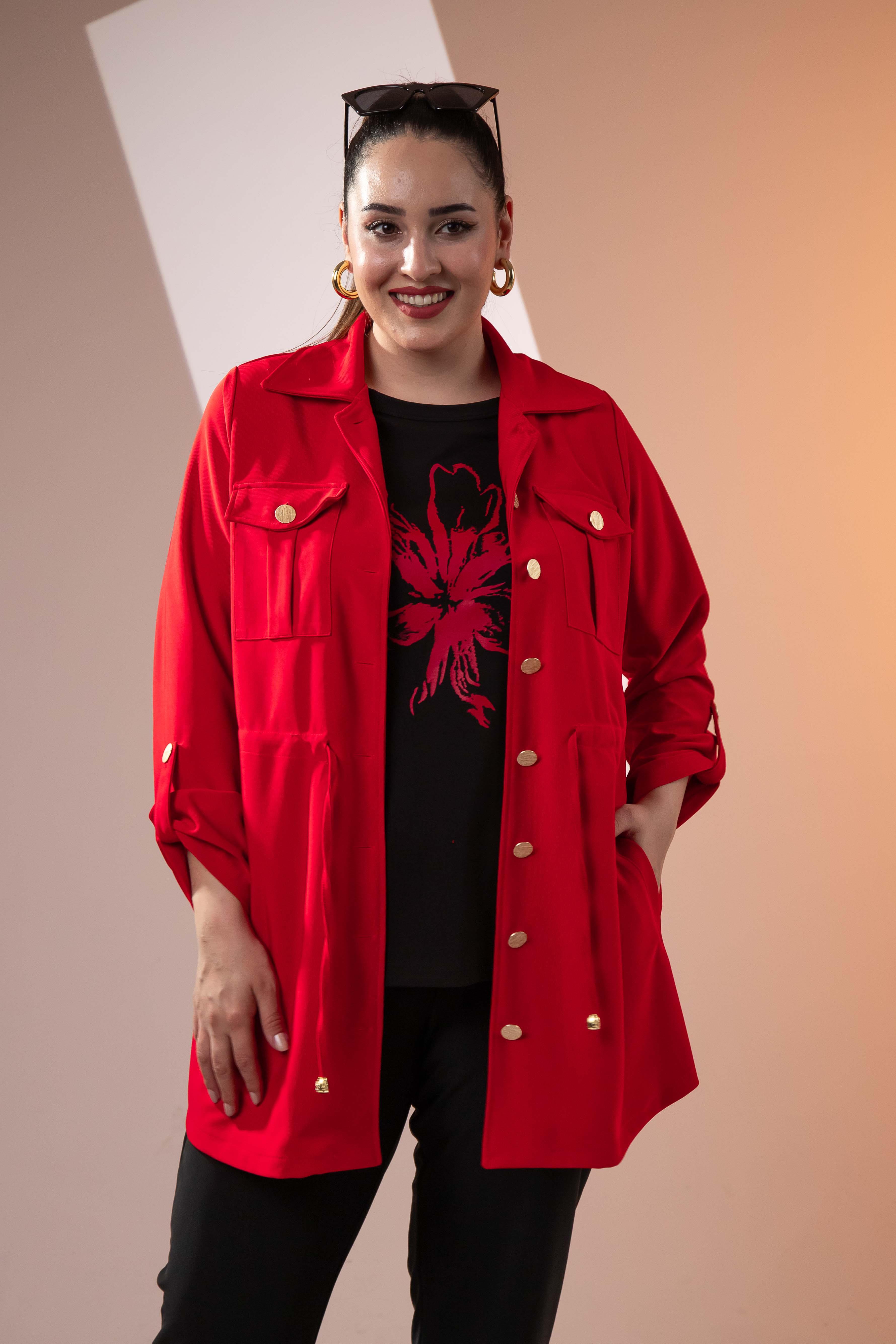 Büyük Beden 3330398 3'lü Takım Kırmızı