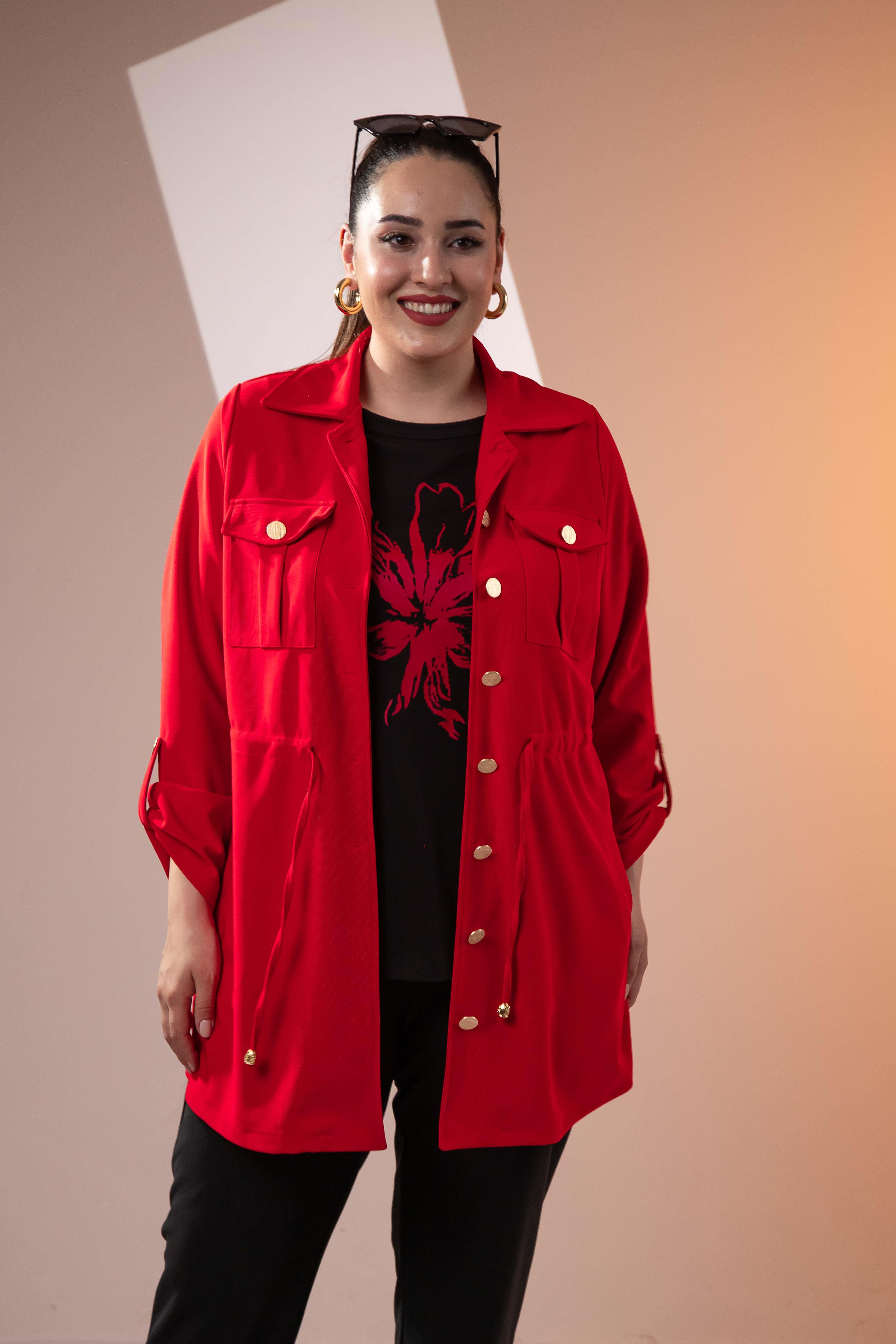 Büyük Beden 3330398 3'lü Takım Kırmızı