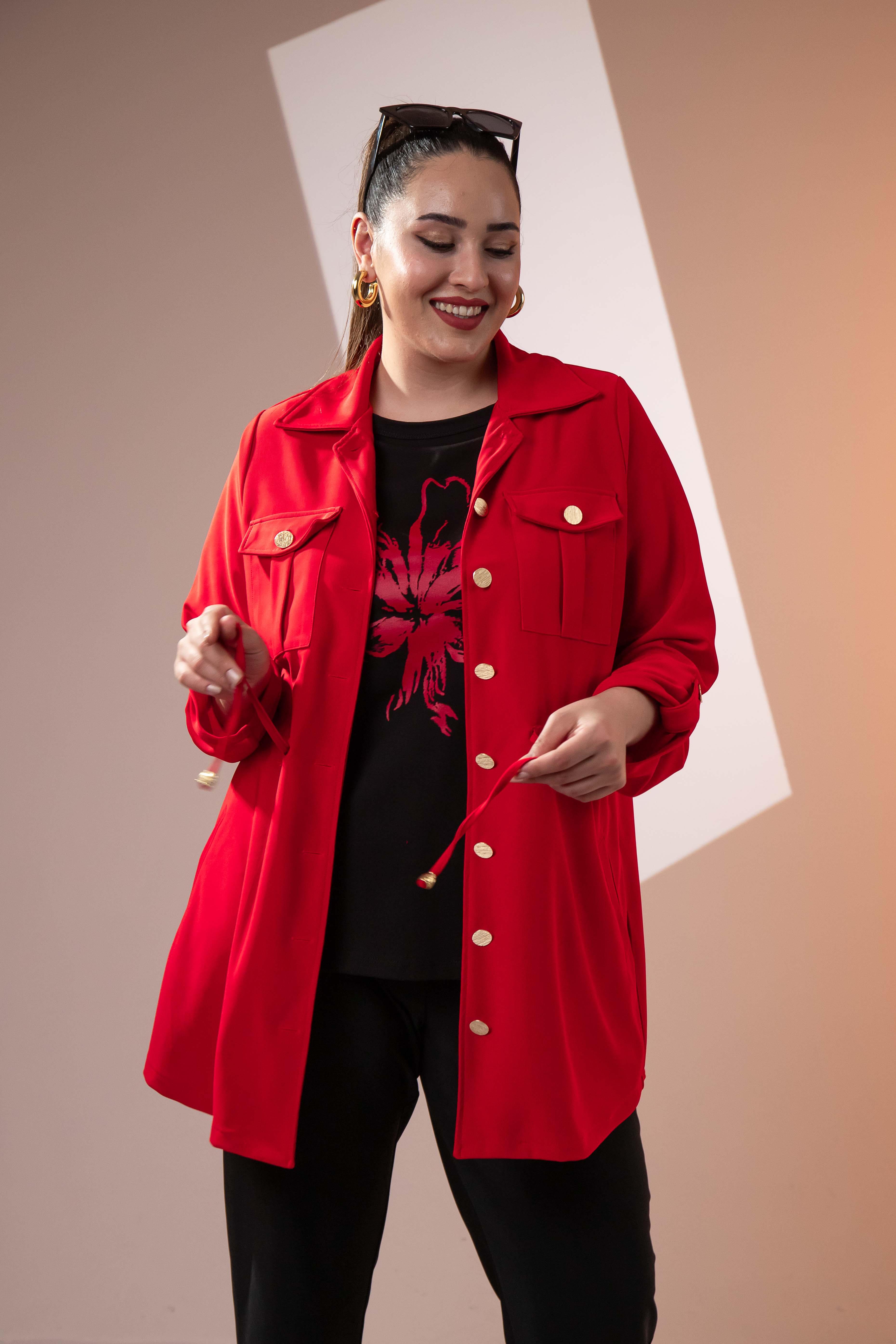 Büyük Beden 3330398 3'lü Takım Kırmızı