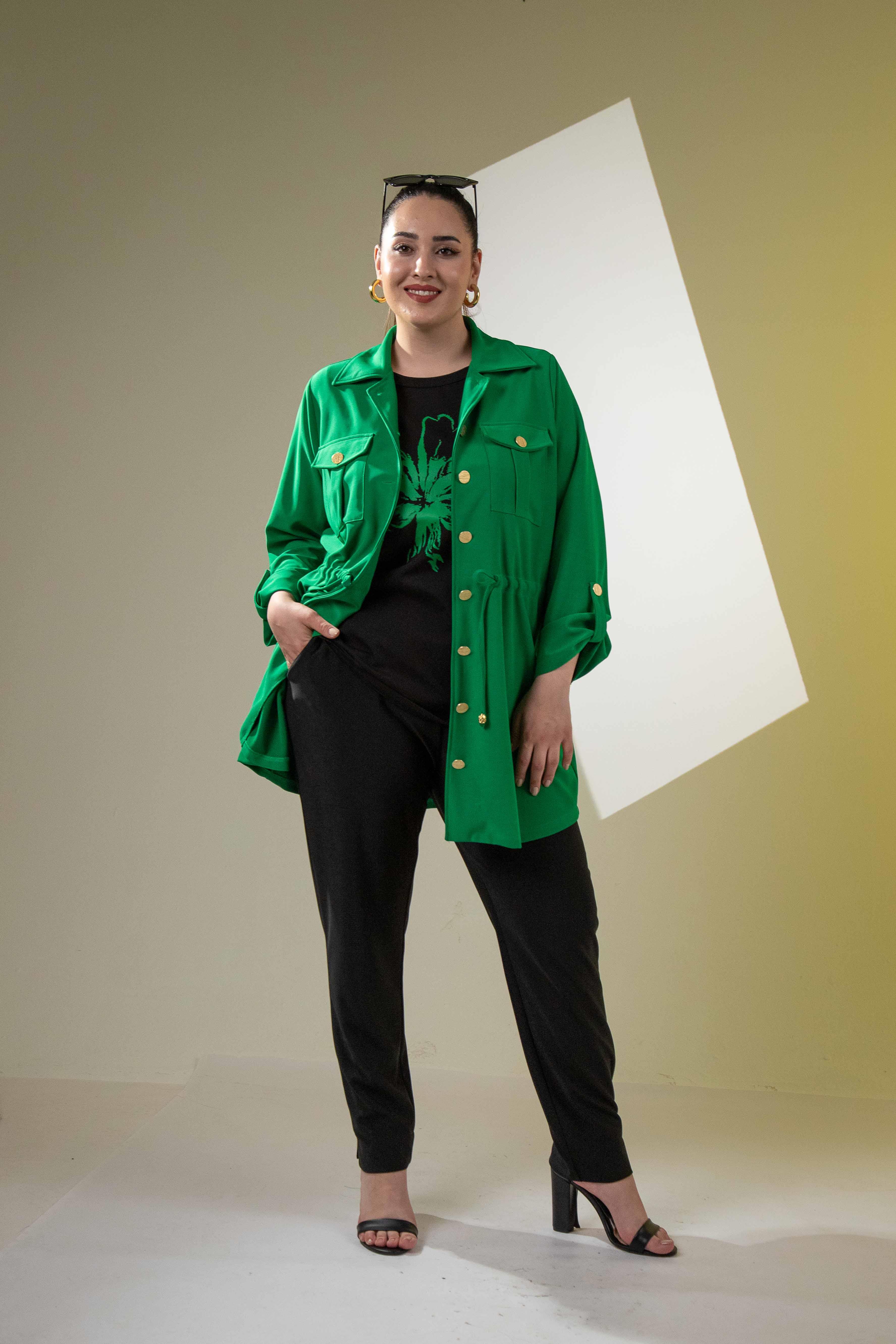 Büyük Beden 3330398 3'lü Takım Yeşil