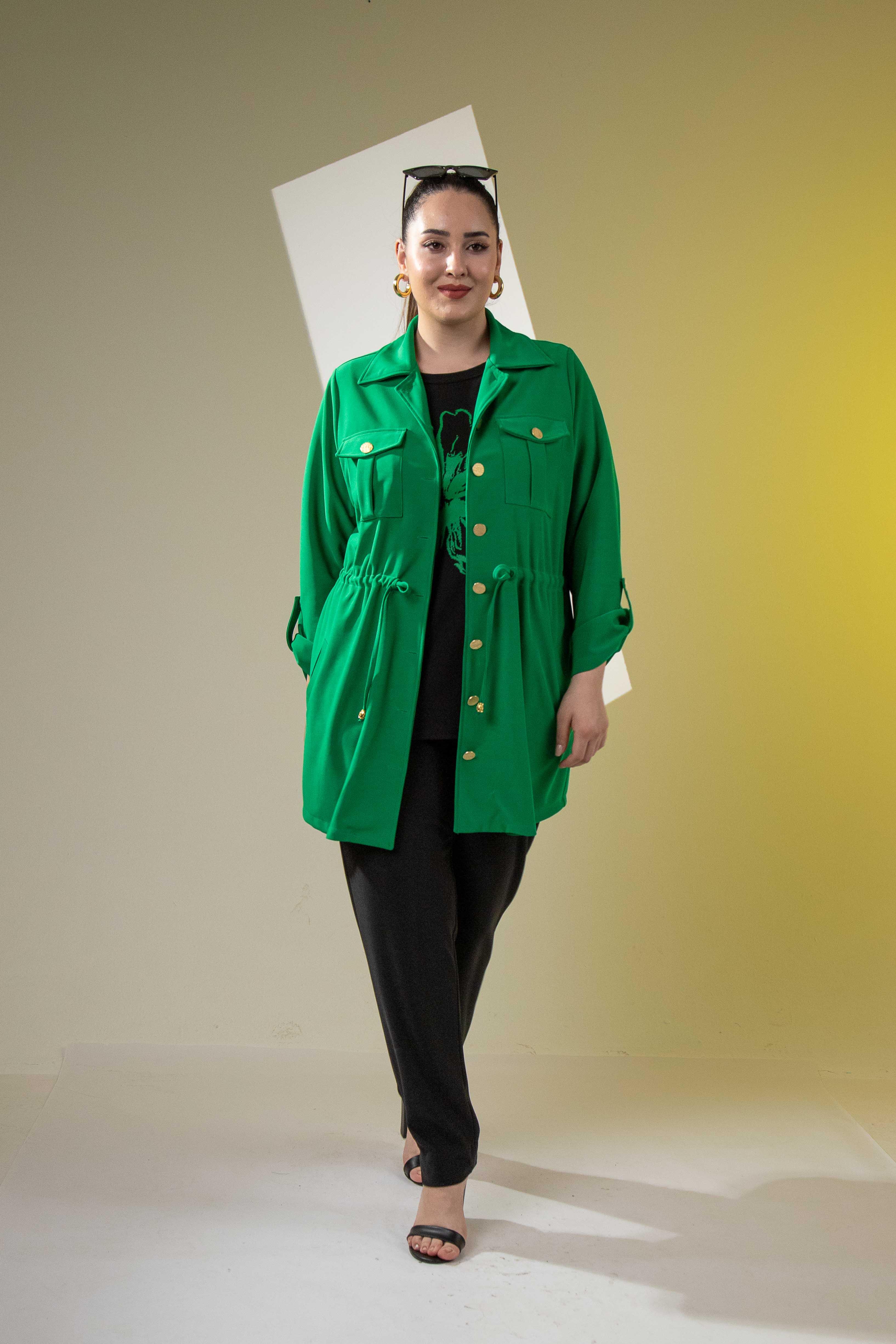 Büyük Beden 3330398 3'lü Takım Yeşil