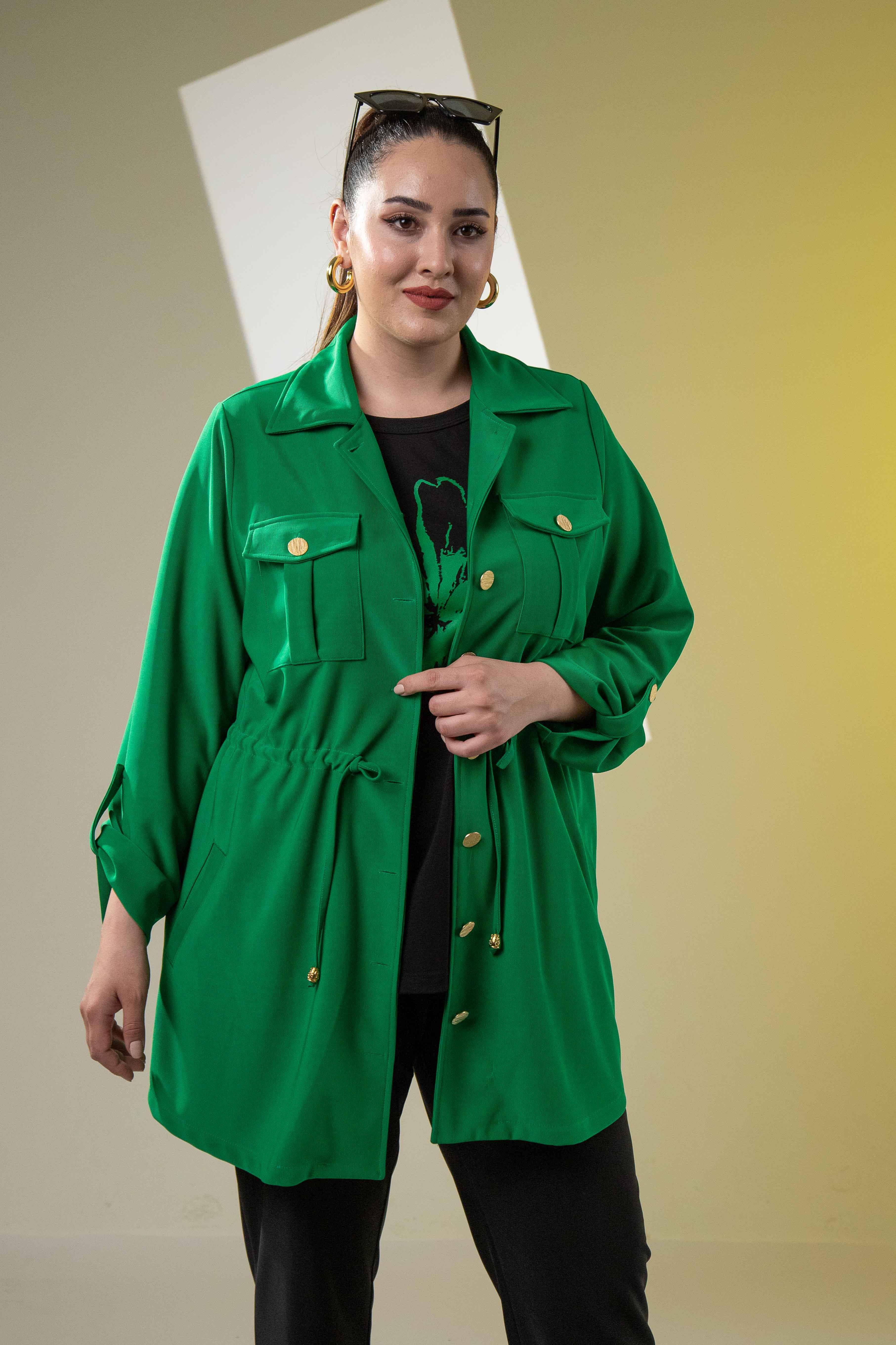 Büyük Beden 3330398 3'lü Takım Yeşil