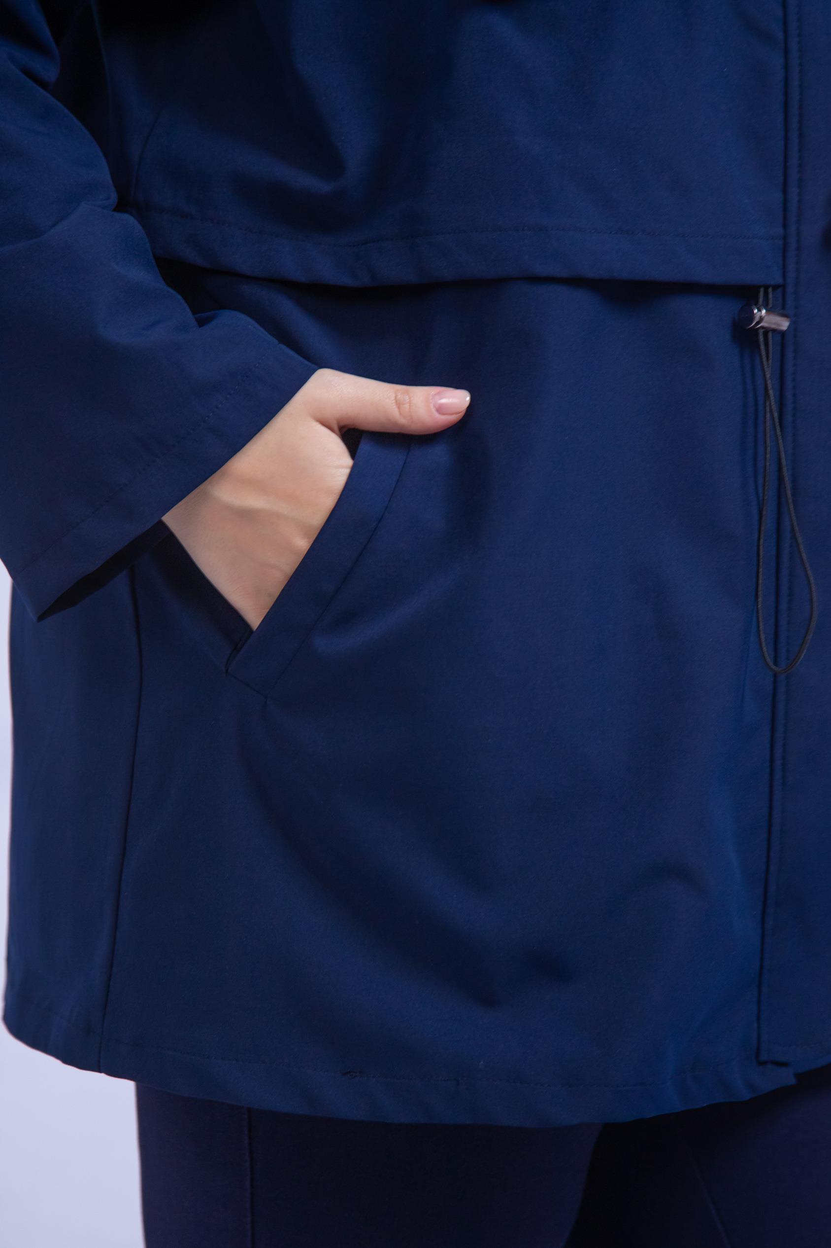 Büyük Beden 3330640 Cep Detaylı Trençkot Ceket  Lacivert