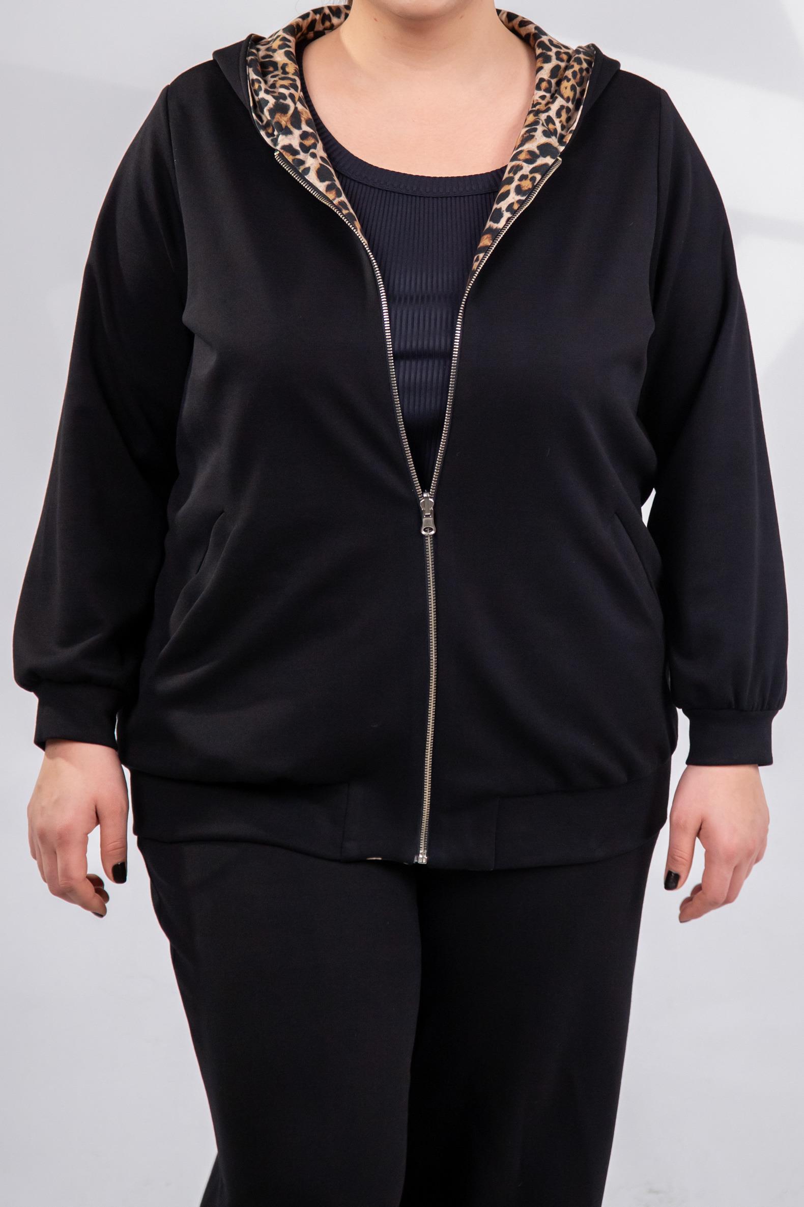 Büyük Beden 333177 Çift Taraflı Sweat  Bej