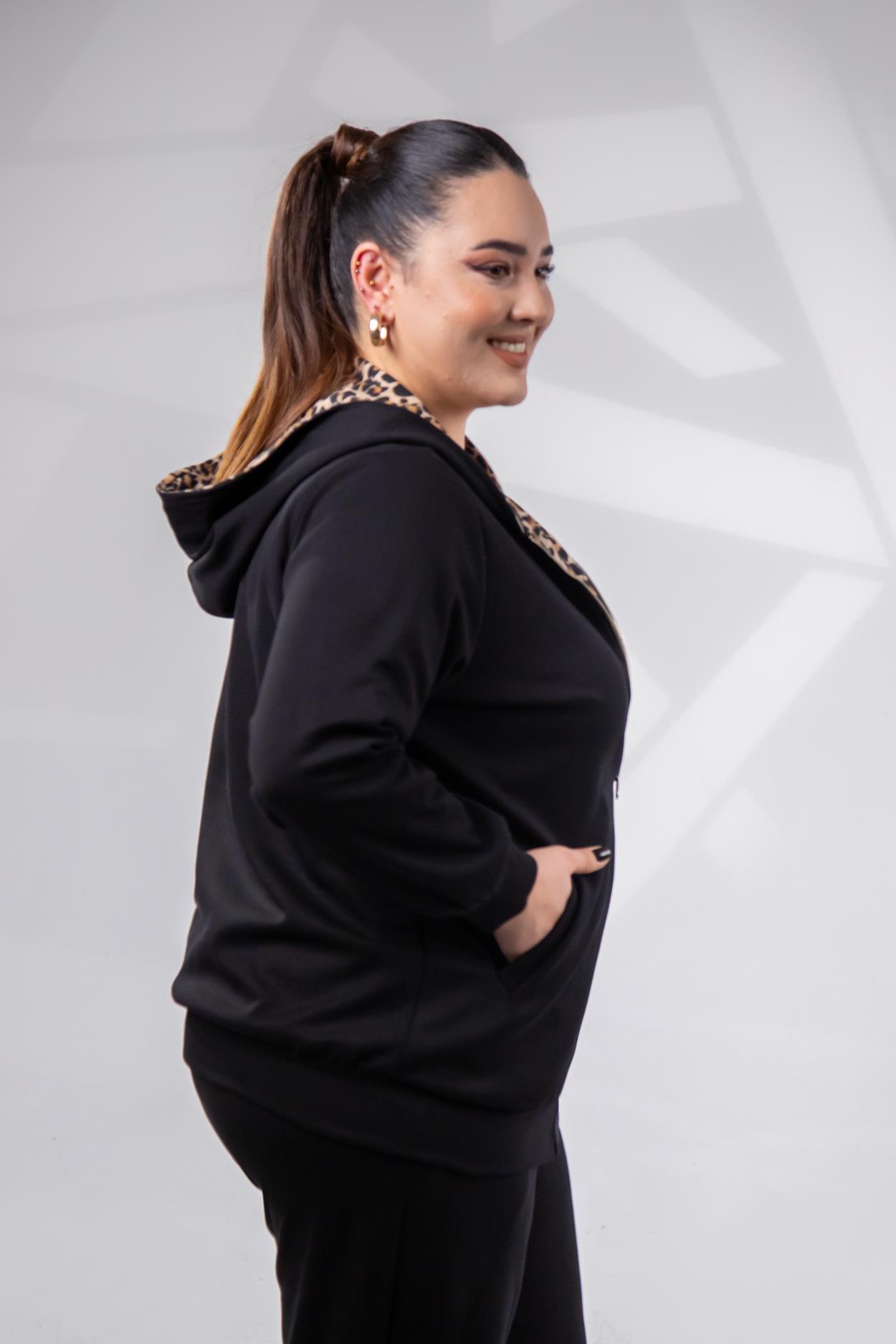 Büyük Beden 333177 Çift Taraflı Sweat  Bej