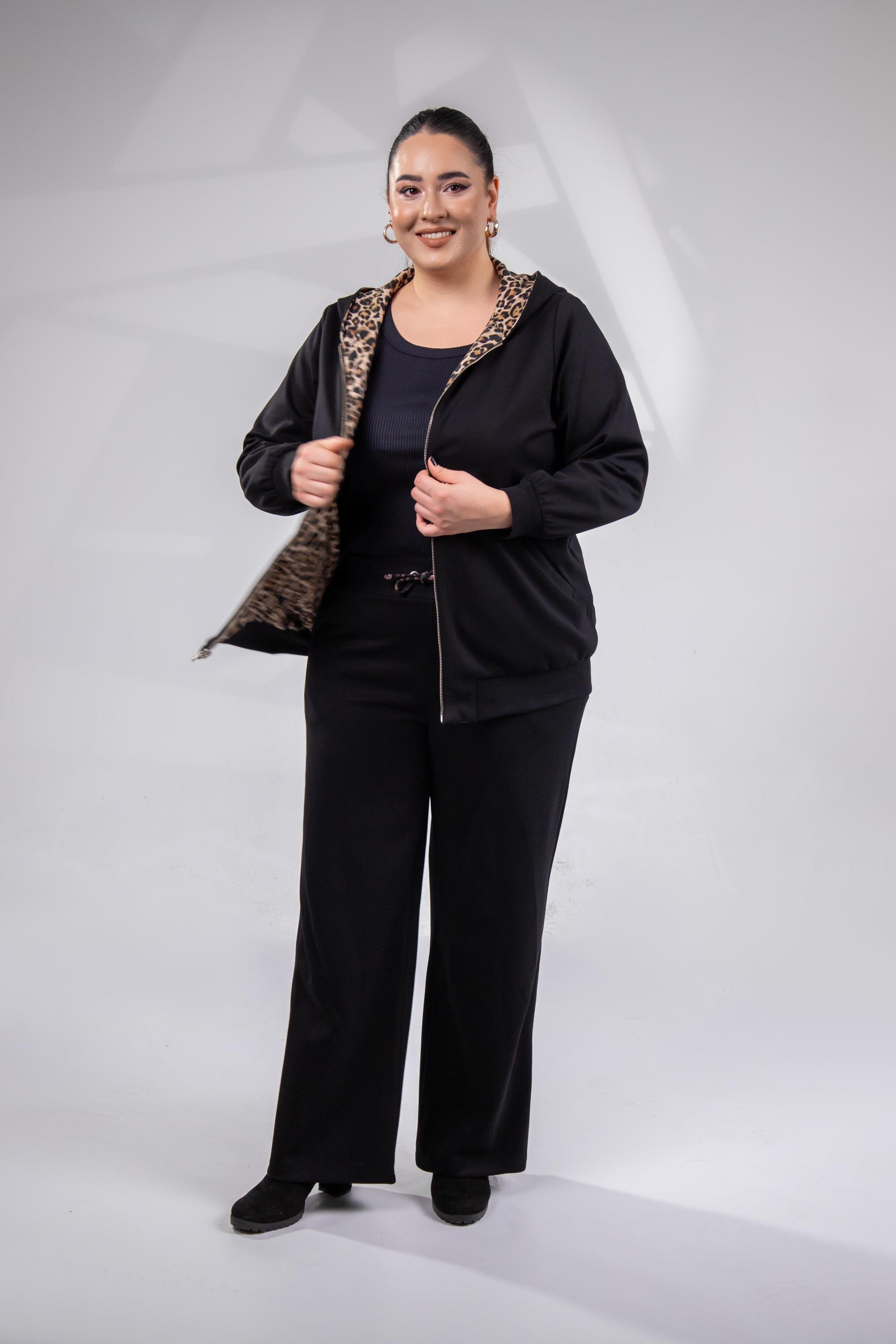 Büyük Beden 333177 Çift Taraflı Sweat  Bej