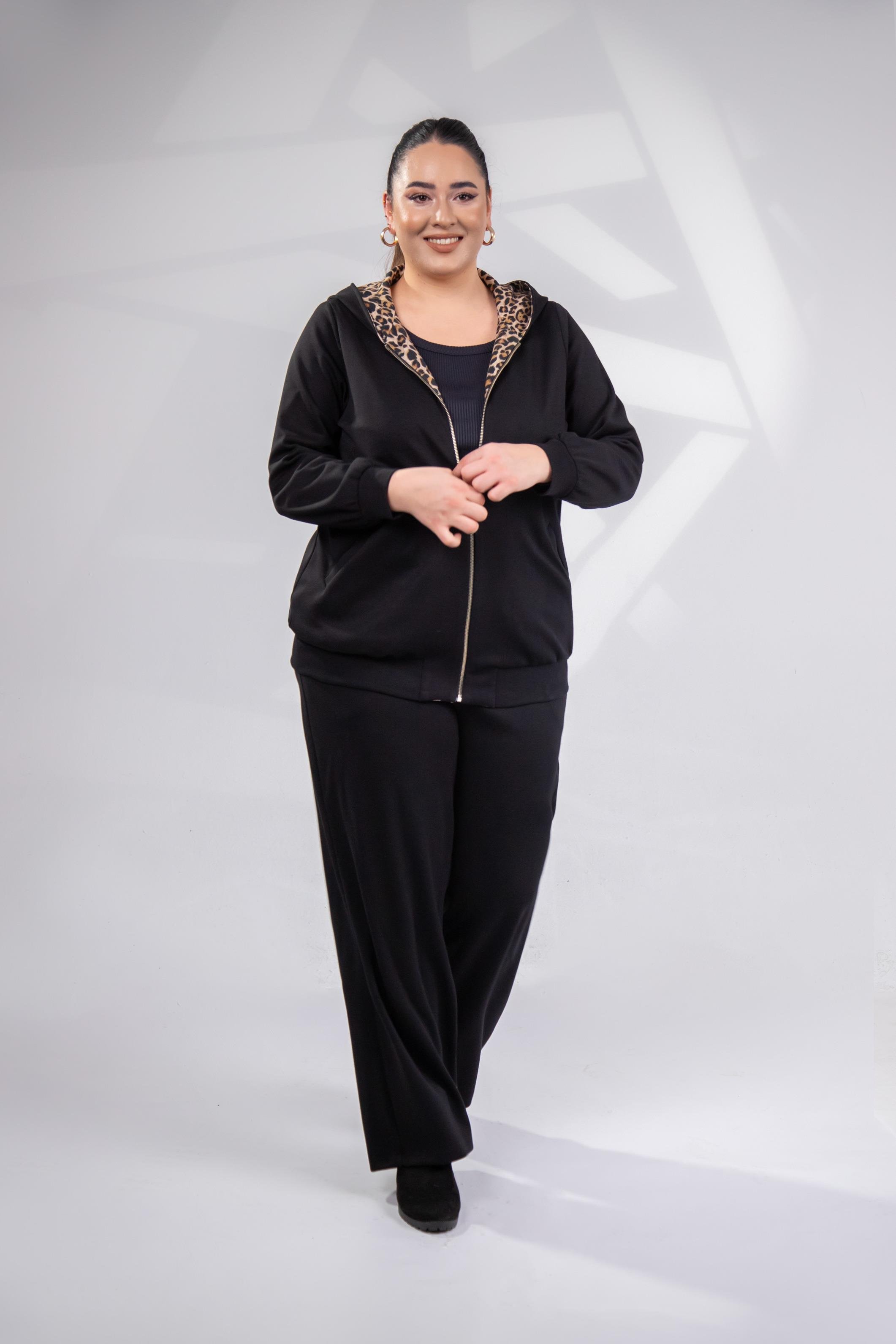 Büyük Beden 333177 Çift Taraflı Sweat  Bej