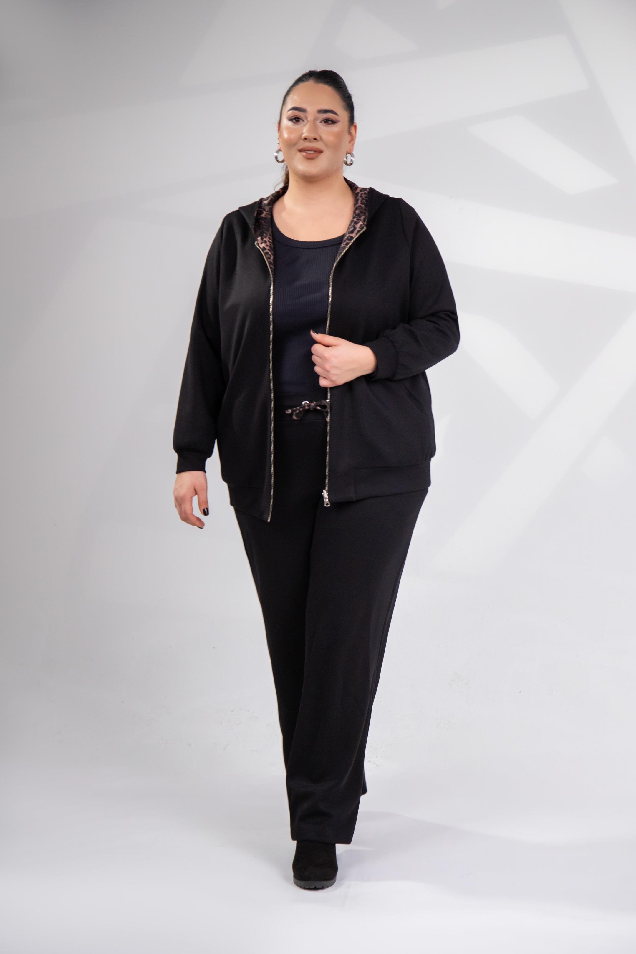 Büyük Beden 333177 Çift Taraflı Sweat  Kahverengı