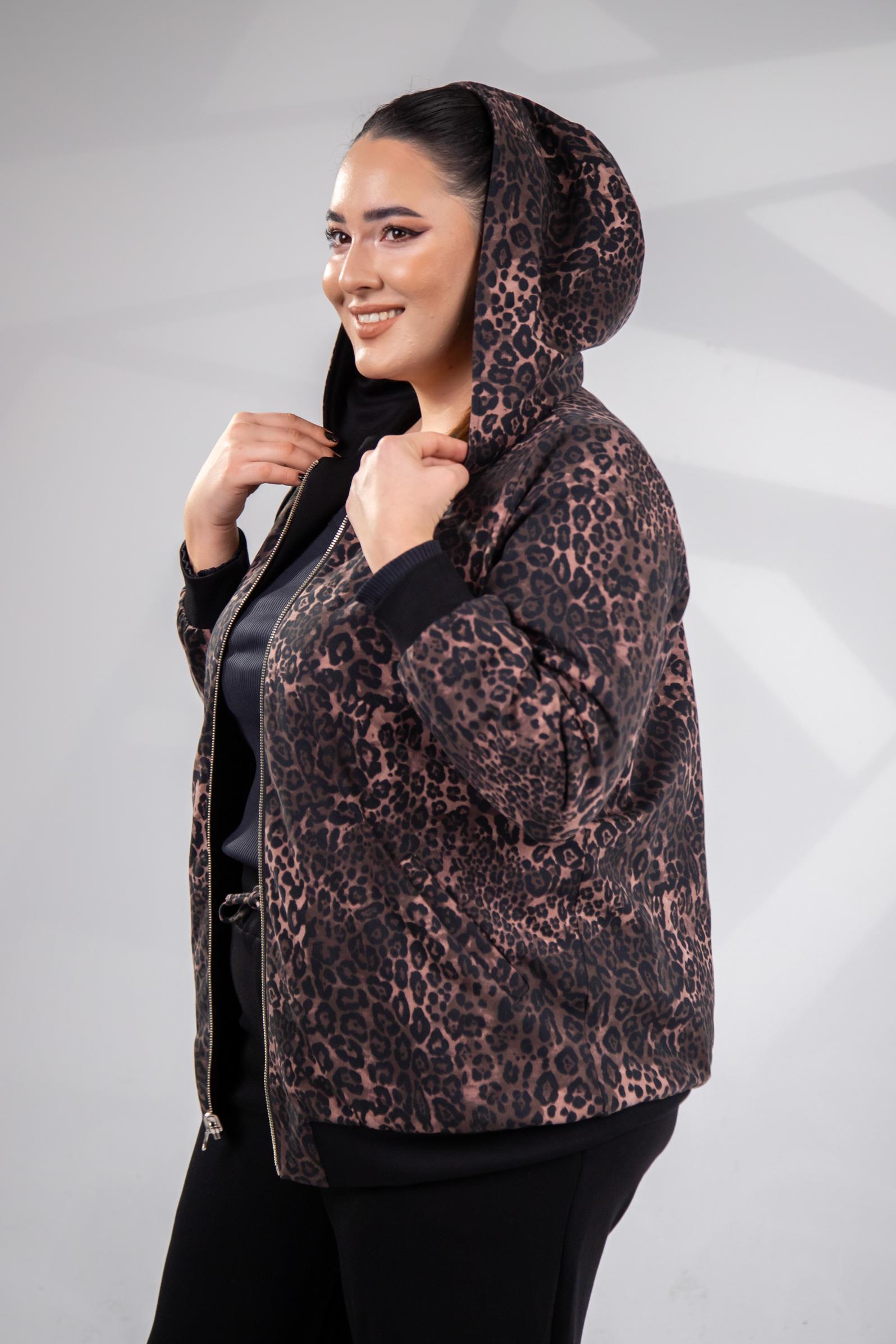 Büyük Beden 333177 Çift Taraflı Sweat  Kahverengı