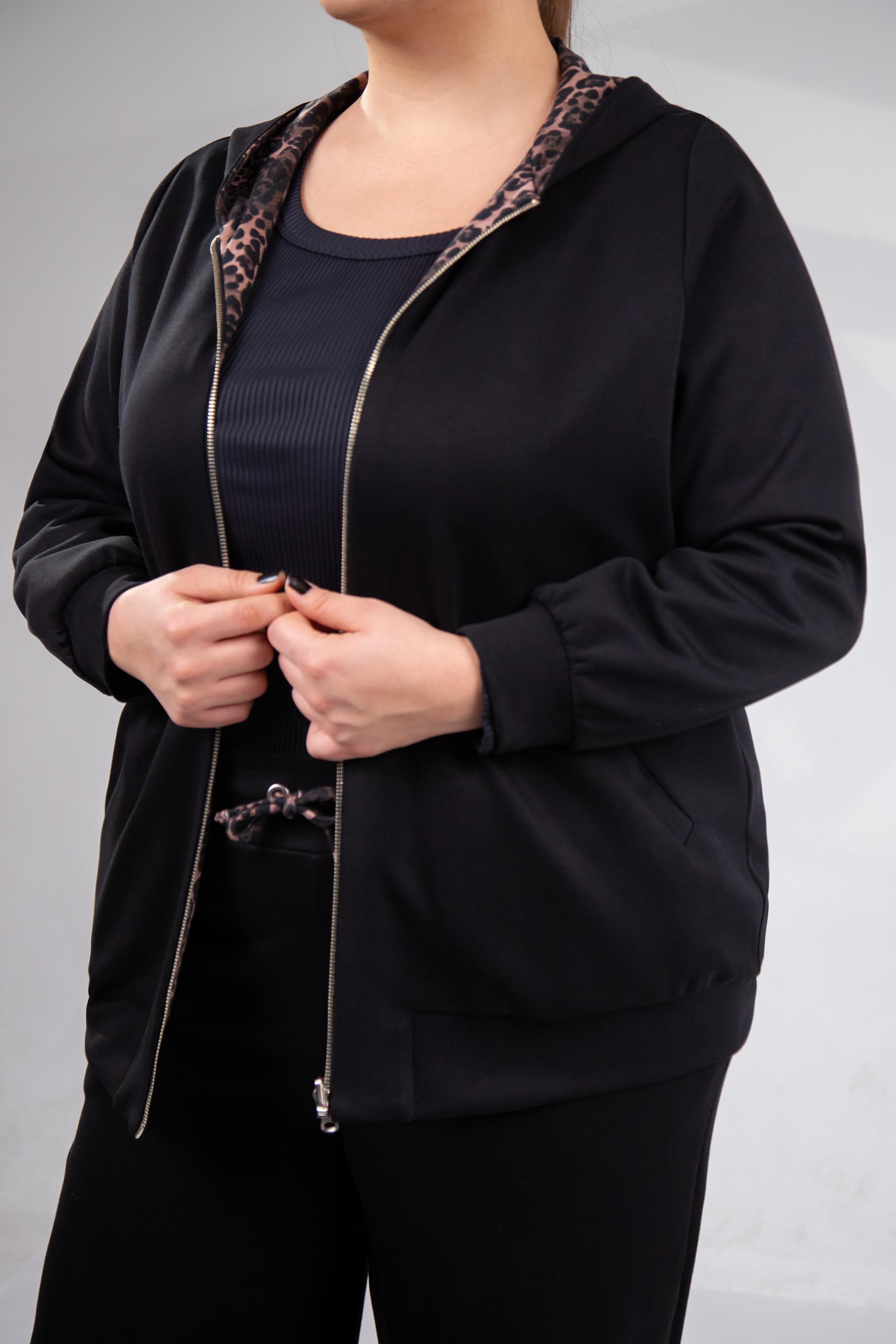 Büyük Beden 333177 Çift Taraflı Sweat  Kahverengı