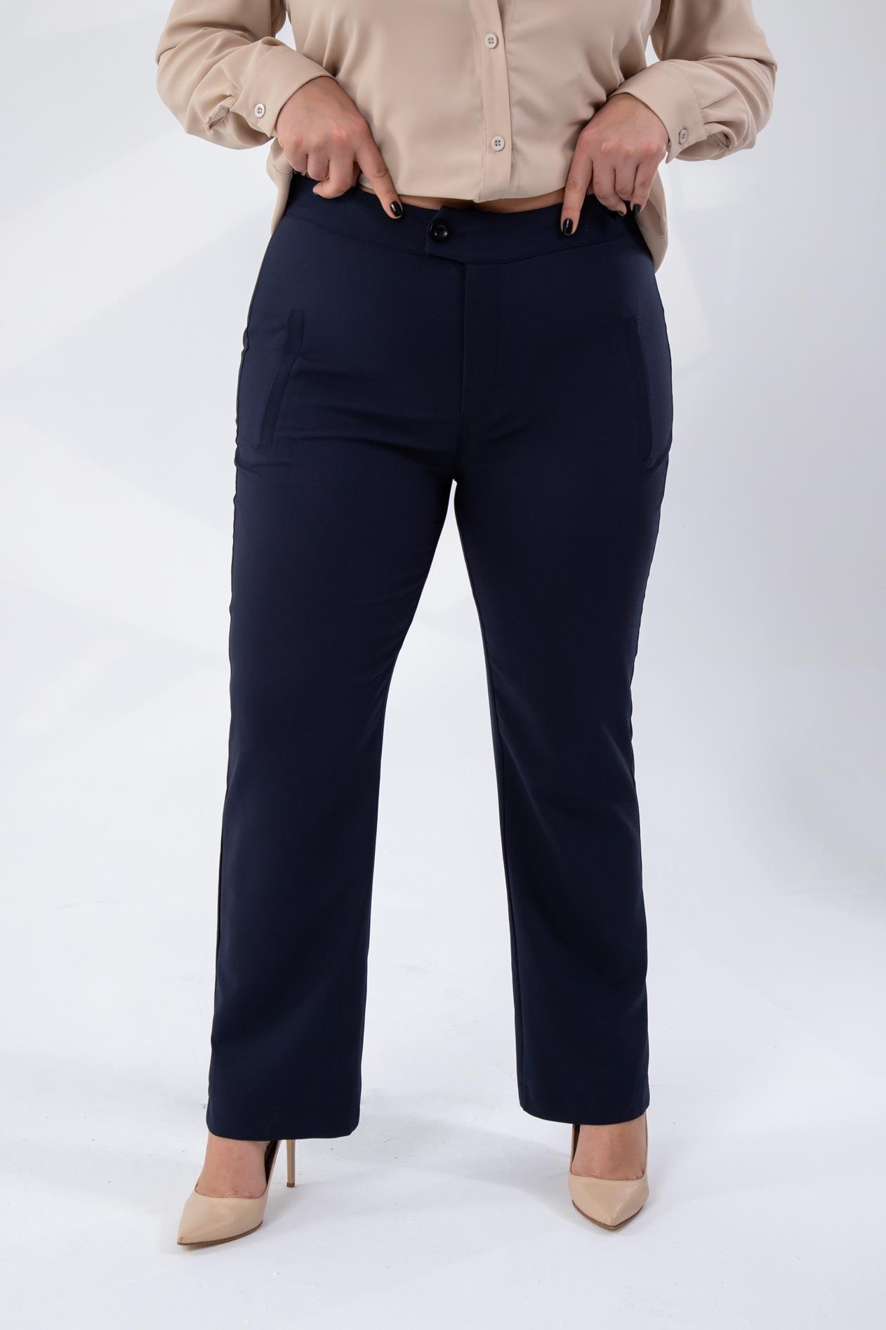 Büyük Beden 333668 Pantolon  Lacivert