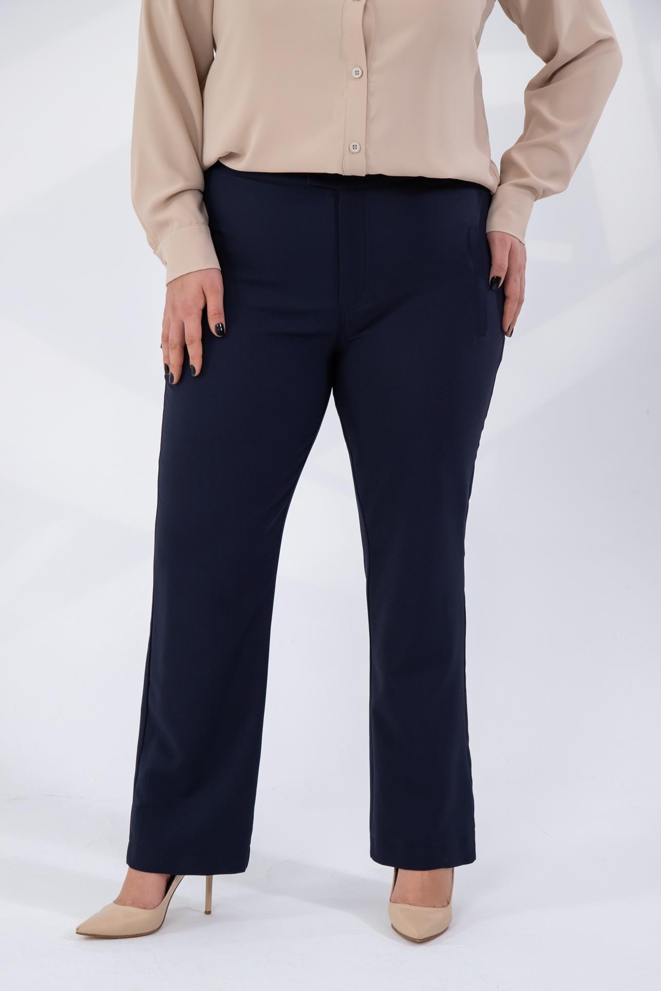 Büyük Beden 333668 Pantolon  Lacivert