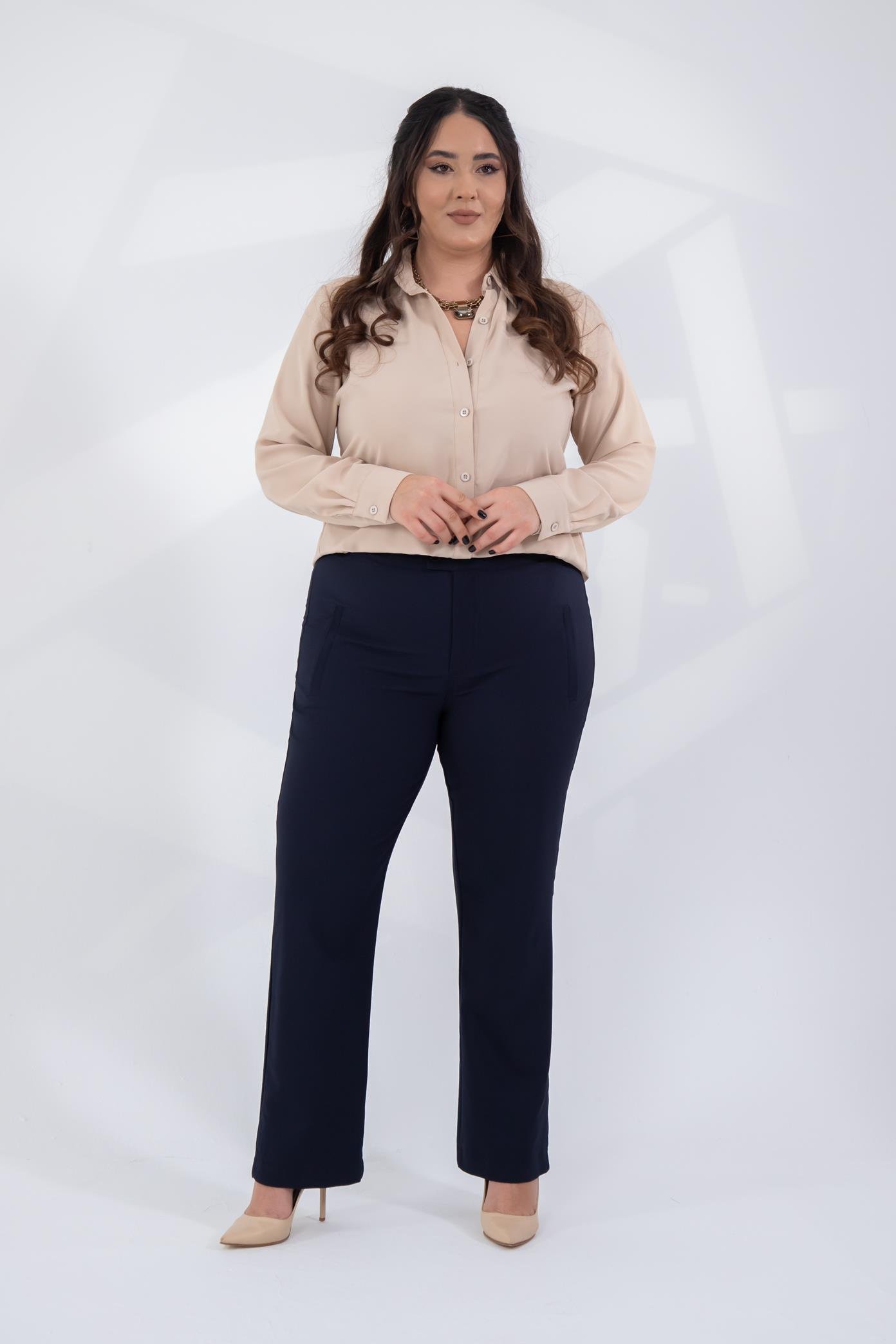 Büyük Beden 333668 Pantolon  Lacivert