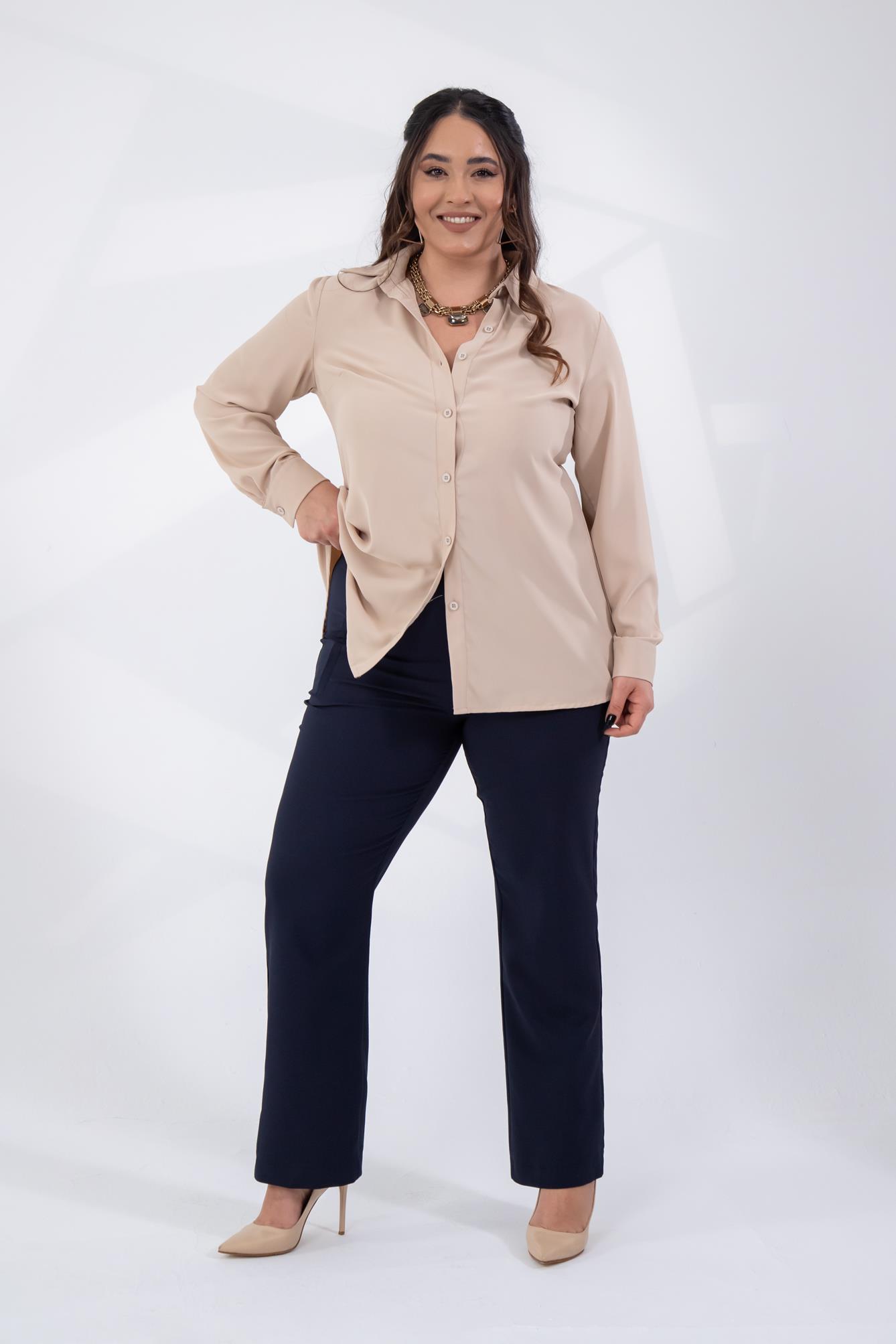 Büyük Beden 333668 Pantolon  Lacivert