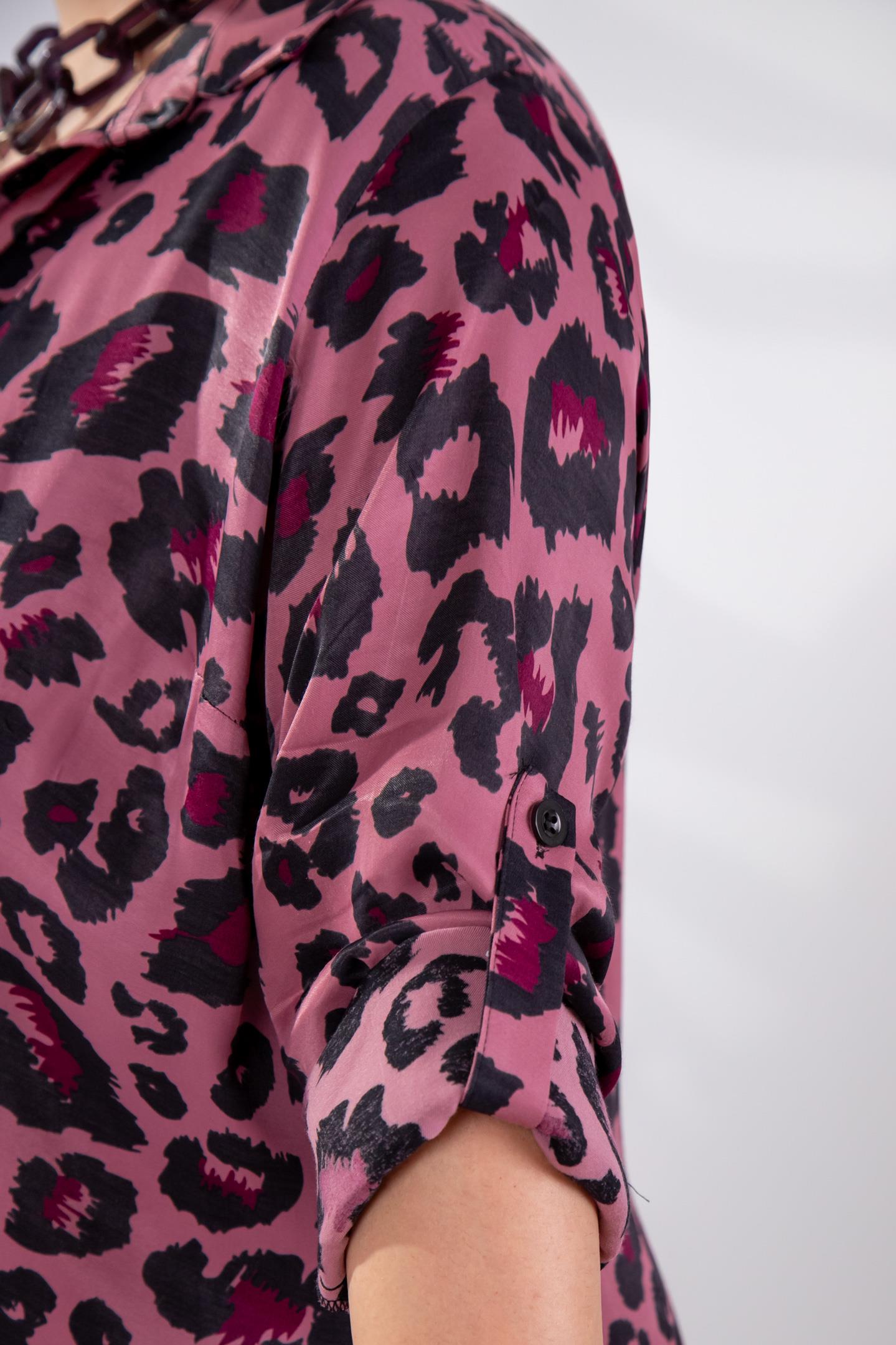 Büyük Beden 333906 Üçlü Saten Takım Pembe