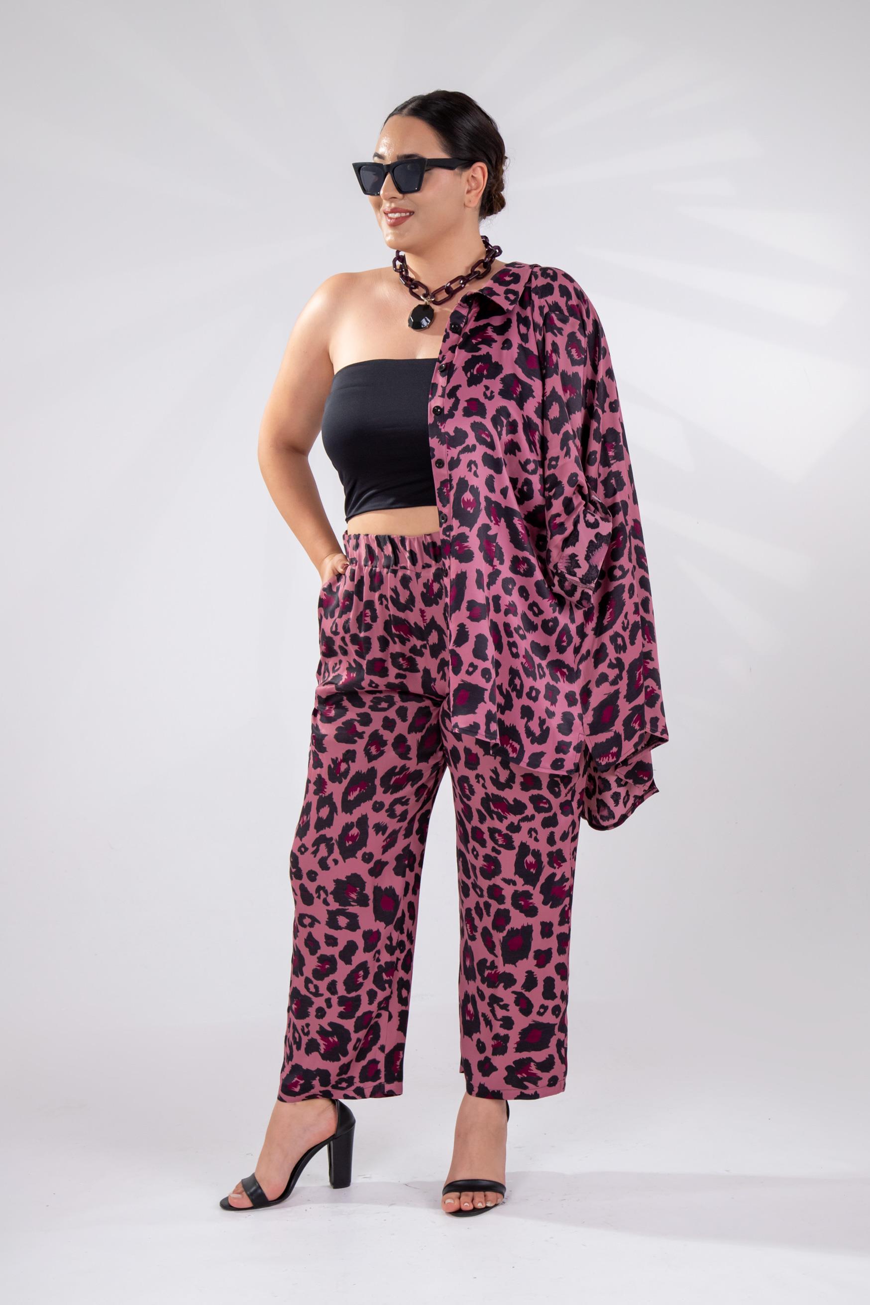 Büyük Beden 333906 Üçlü Saten Takım Pembe