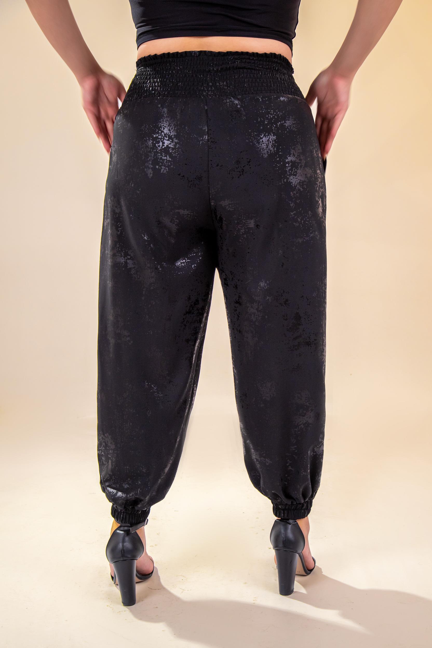 Büyük Beden 333997 Beli Gipeli Pantolon  Siyah