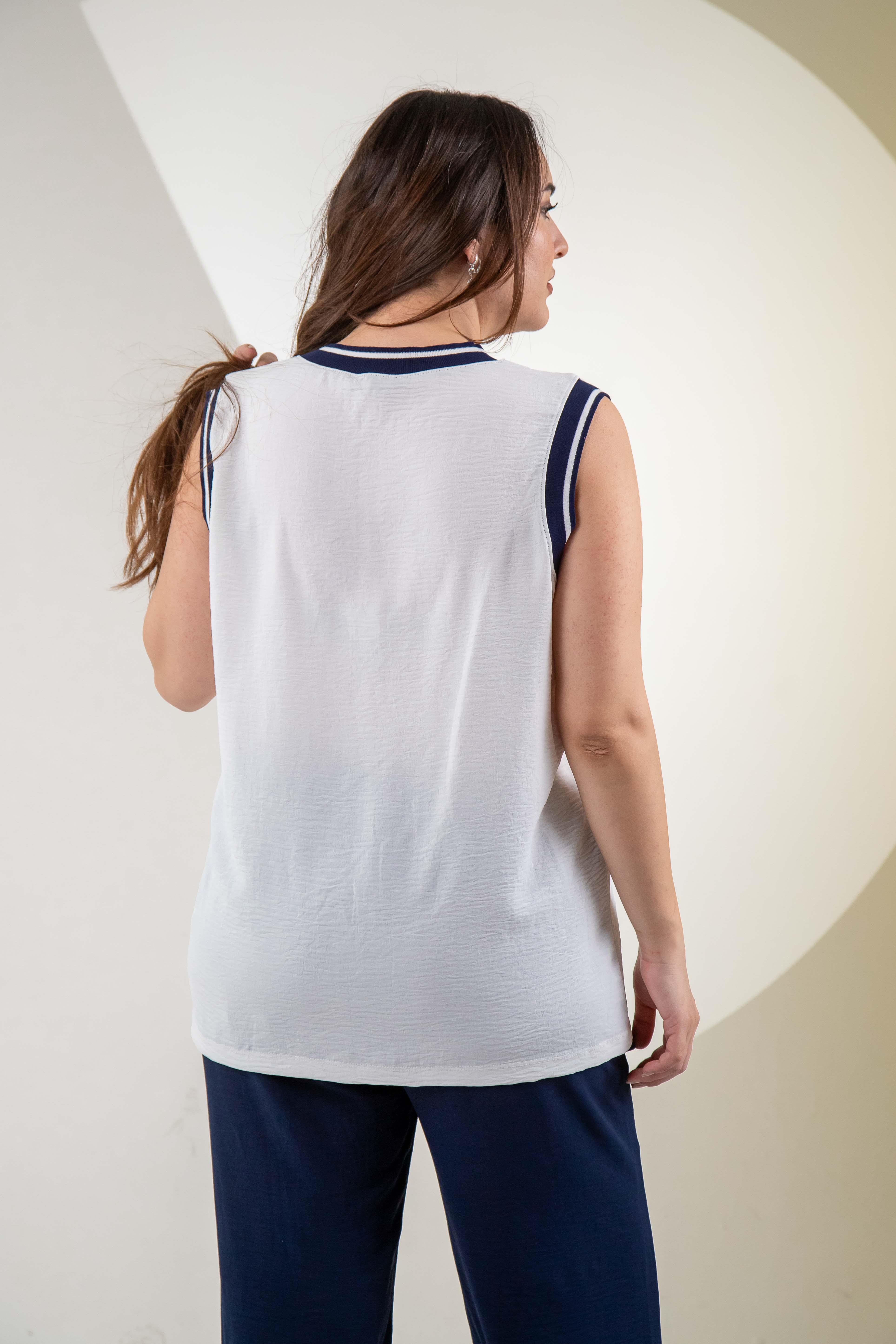 Büyük Beden 76318 Lovely Nakışlı 3'lü Takım Lacivert