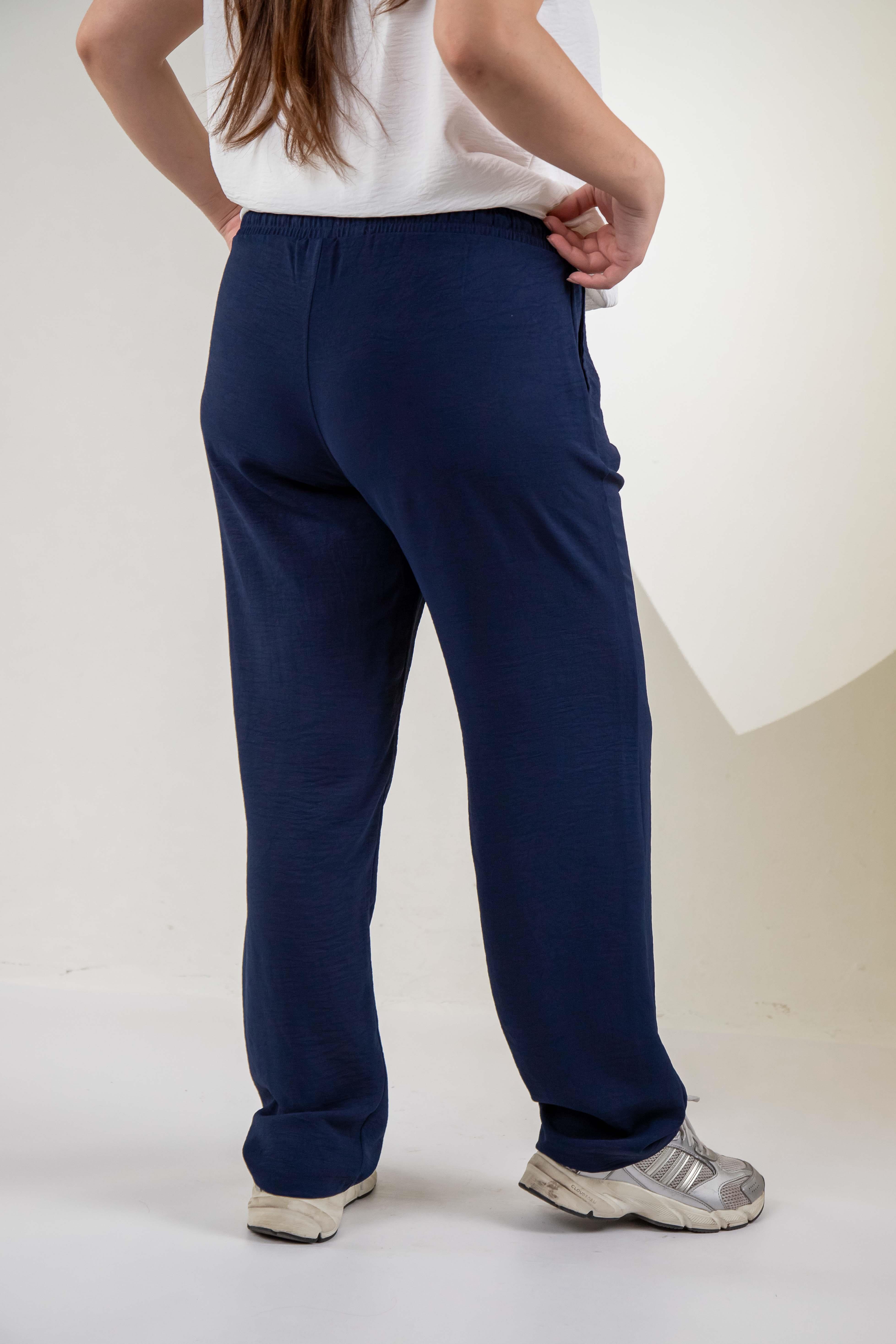 Büyük Beden 76318 Lovely Nakışlı 3'lü Takım Lacivert