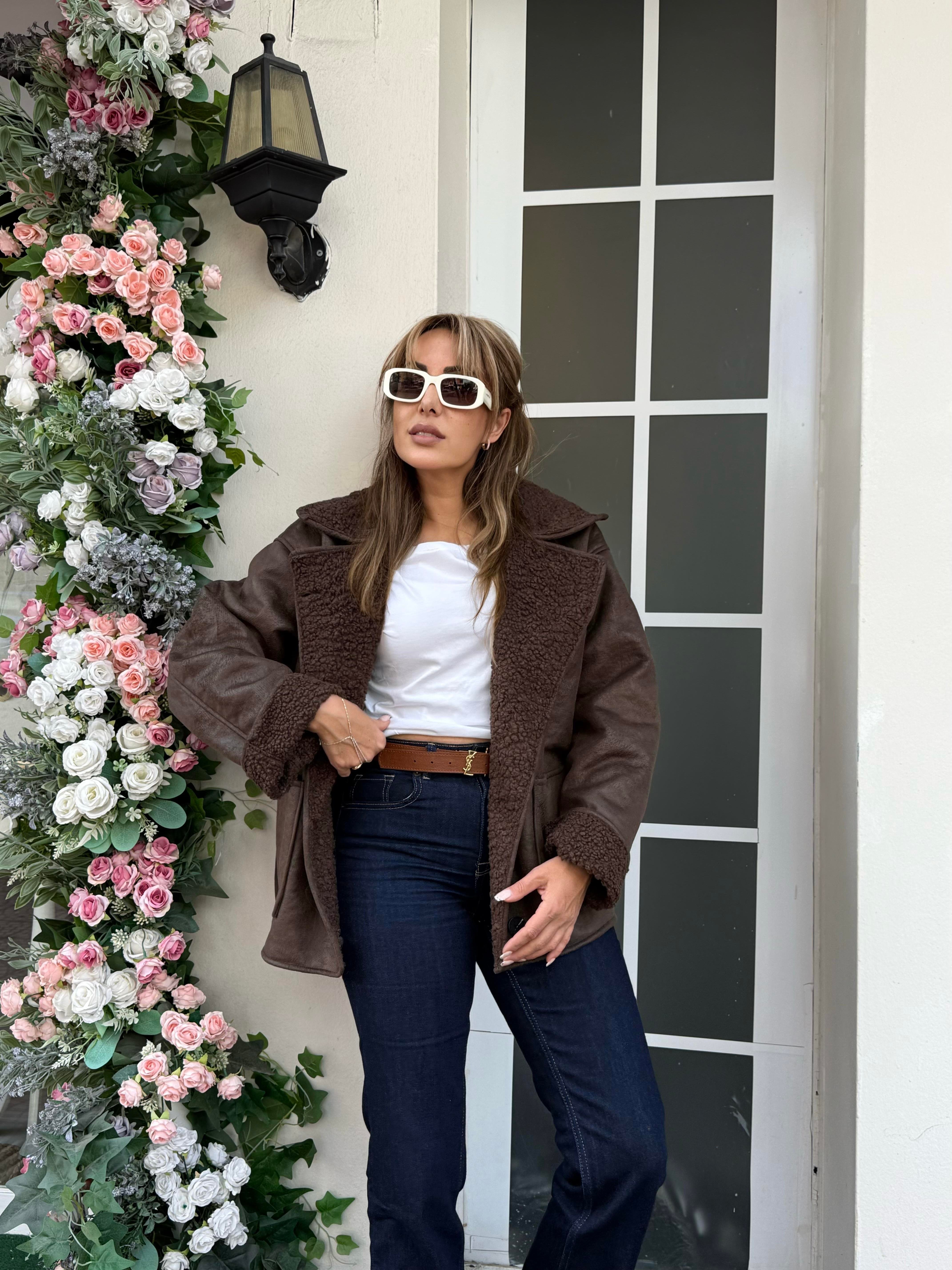 Casuel Biker Acı Kahve MontYeni Gelenler ModayCasuel Biker Acı Kahve Mont