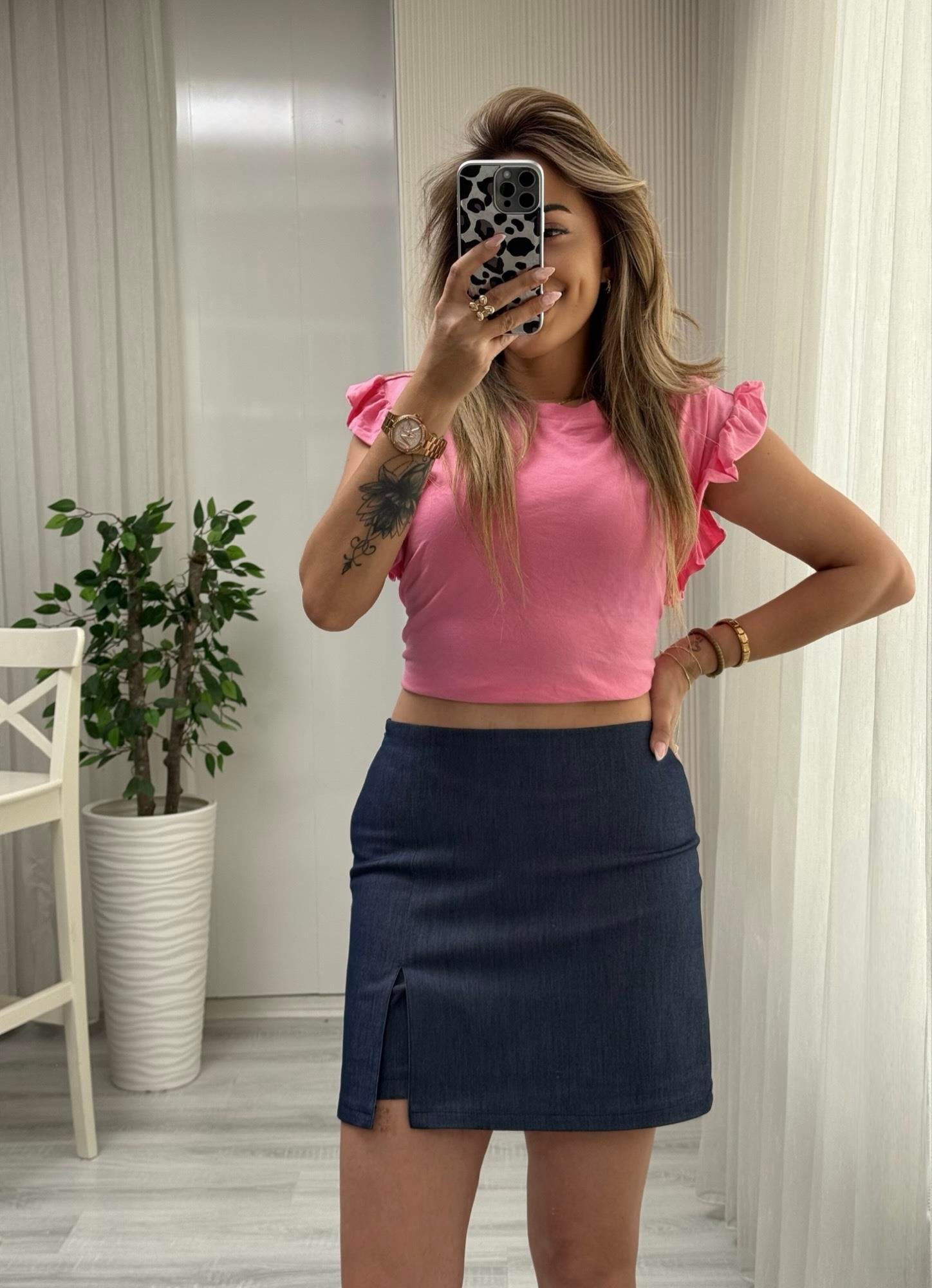 Lacivert Denim Kot ŞortYeni Gelenler ModayLacivert Denim Kot Şort