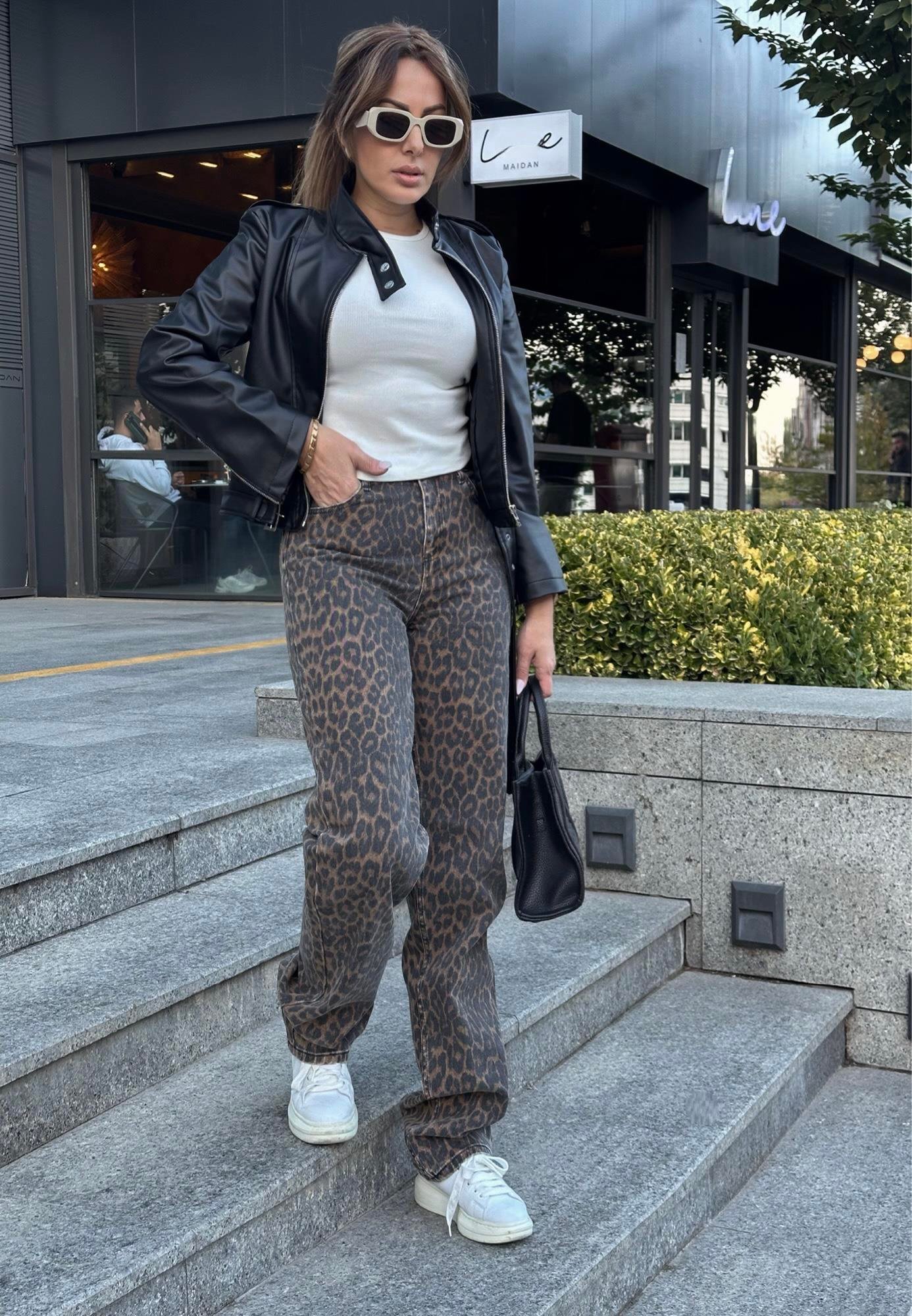 Leopar Denim PantolonYeni Gelenler ModayLeopar Denim Pantolon