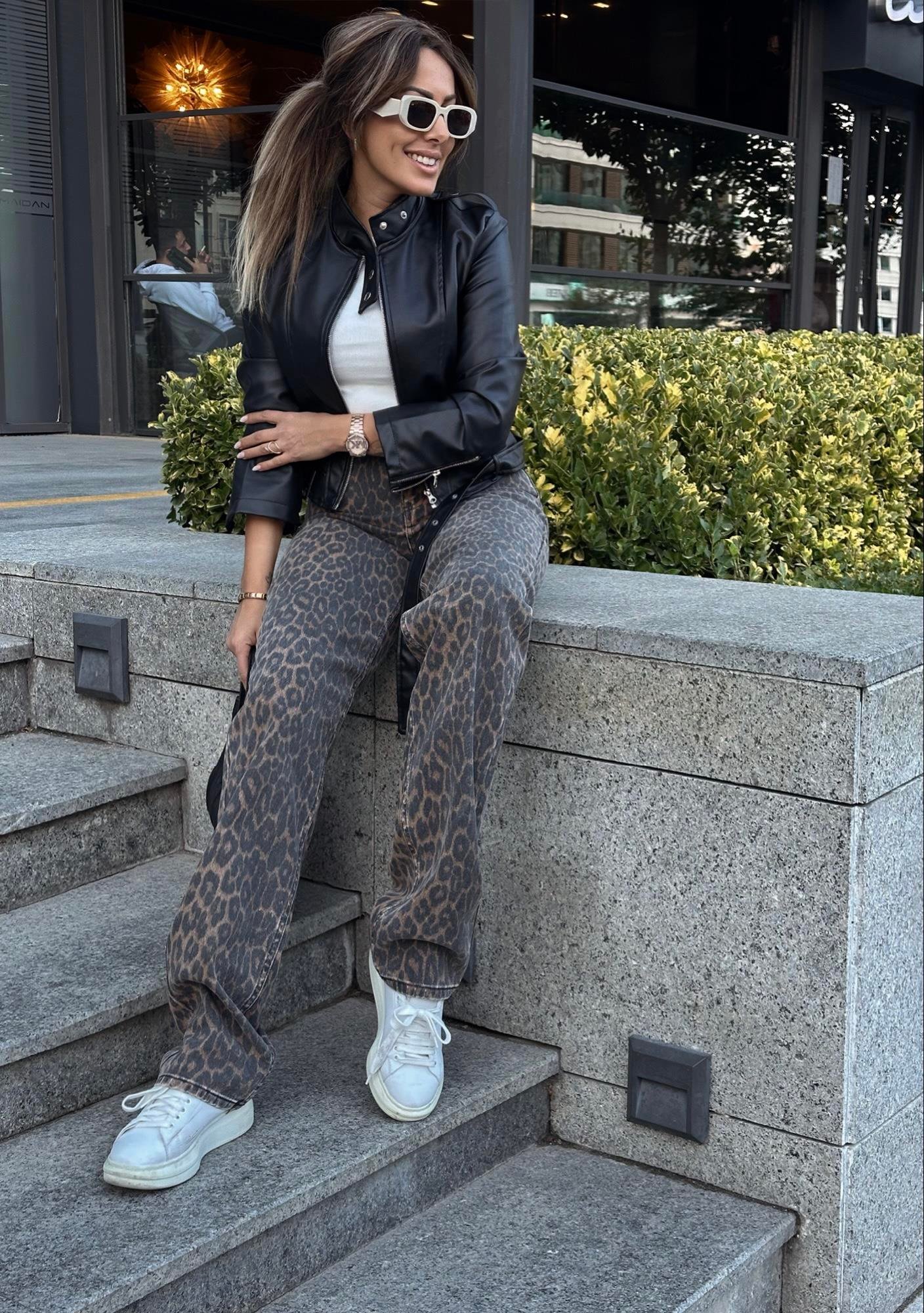 Leopar Denim PantolonYeni Gelenler ModayLeopar Denim Pantolon