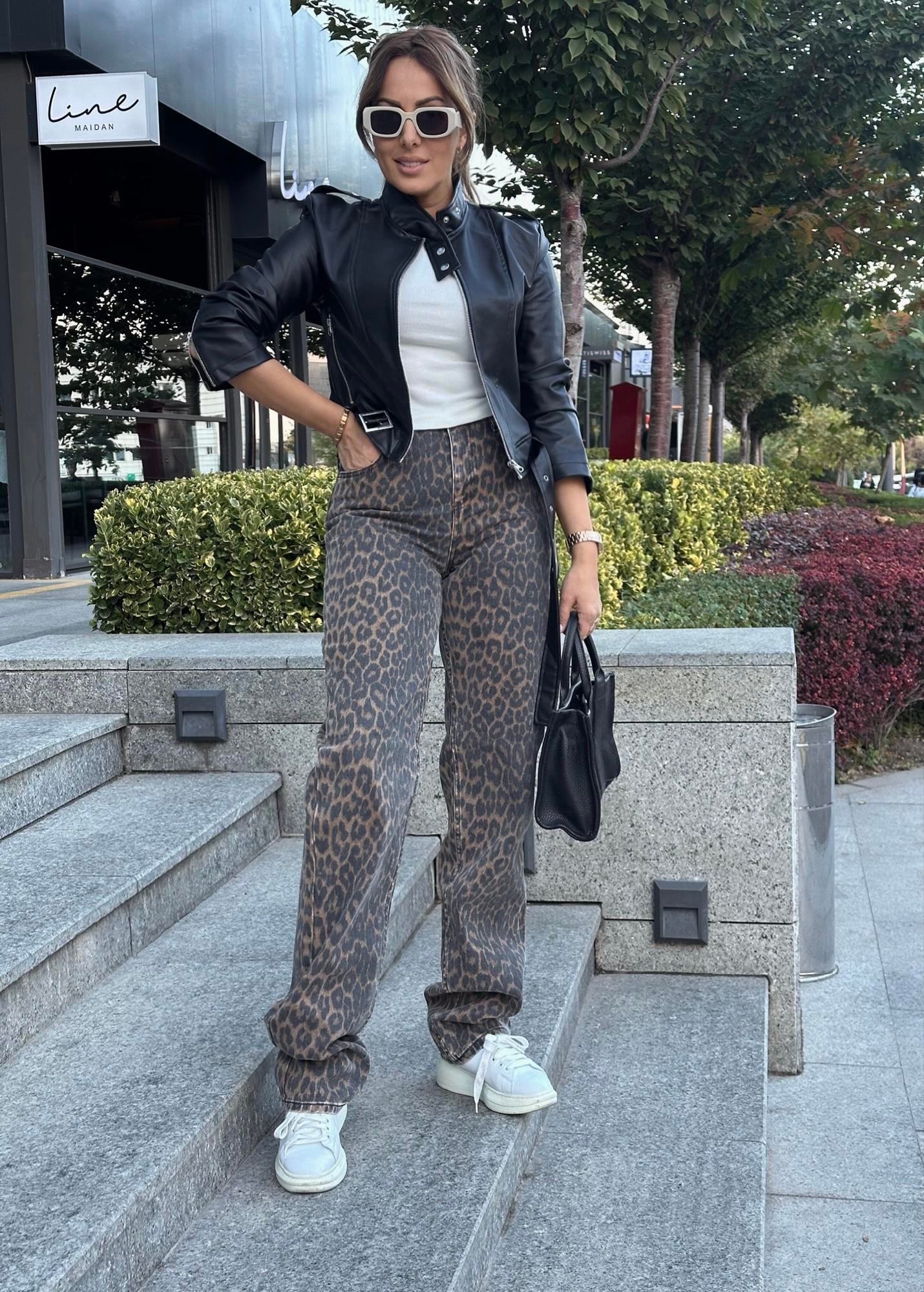 Leopar Denim PantolonYeni Gelenler ModayLeopar Denim Pantolon
