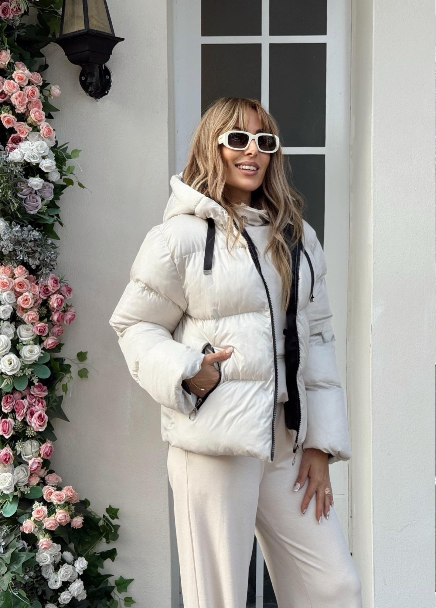 MODAYBUTİKArctic Glow Taş Şişme Mont