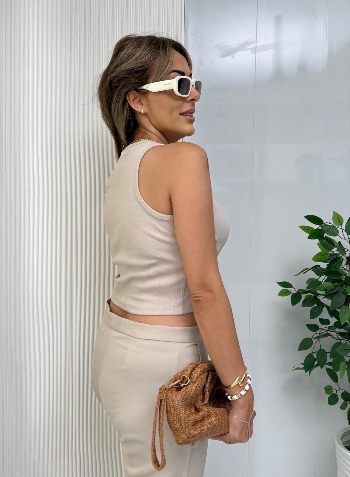 MODAYBUTİKBej Basic Fit Atlet