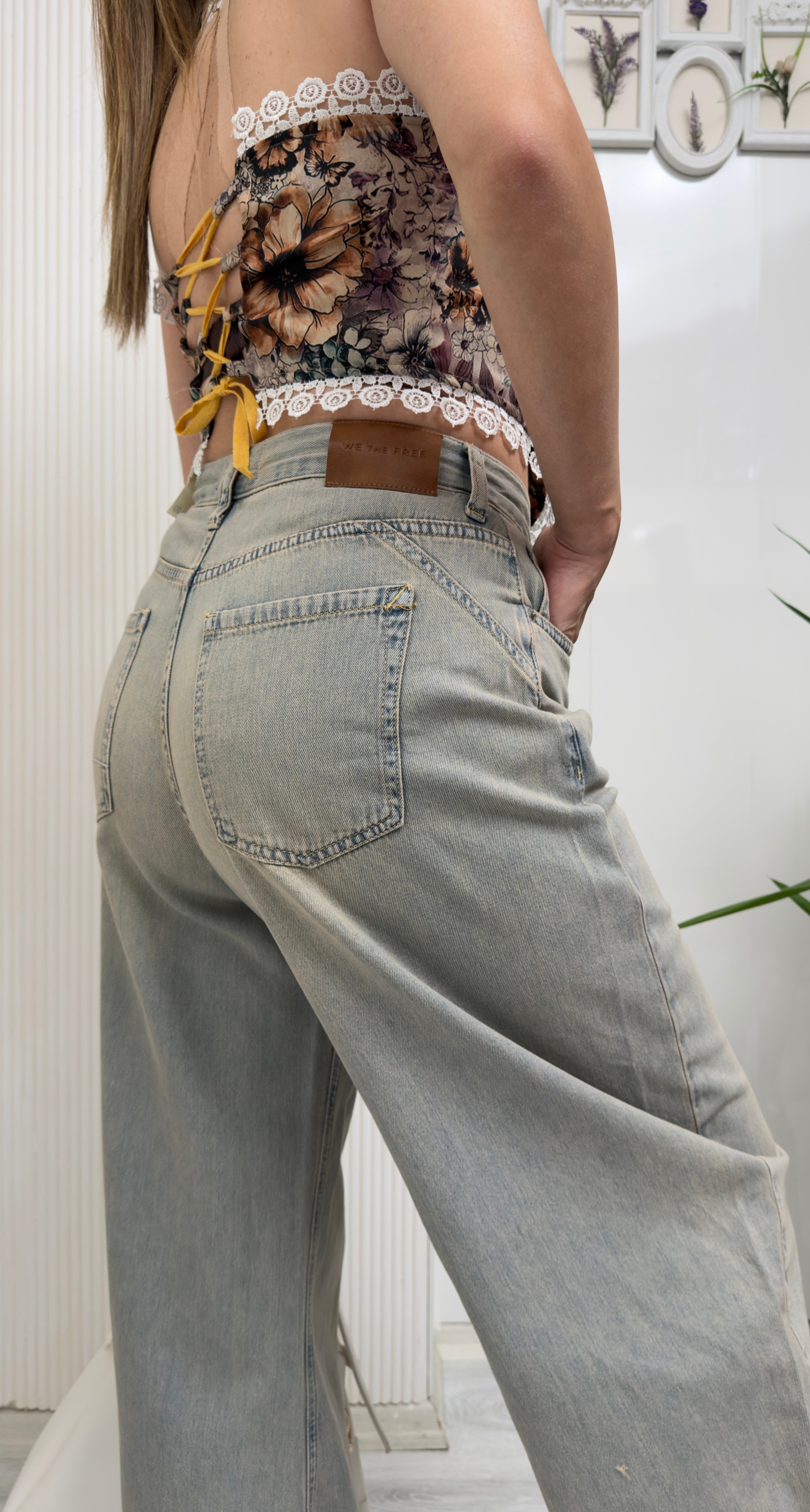 MODAYBUTİKSoho Wide Leg Yıkamalı Denim Pantolon
