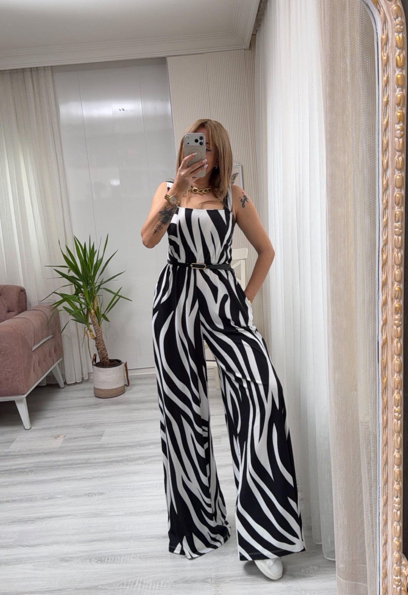 MODAYBUTİKZebra Vibes Gipeli Tulum