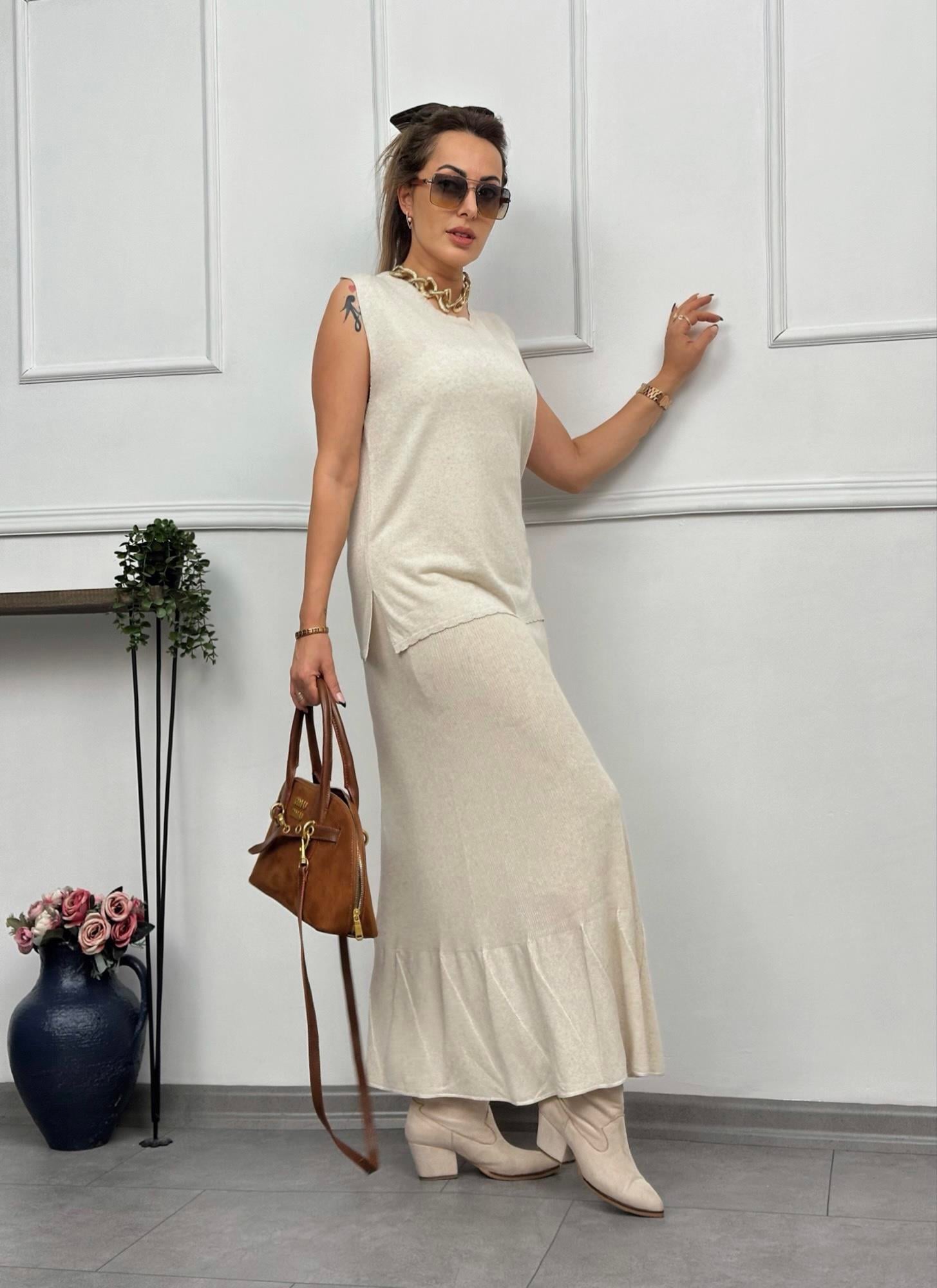 Premium Taş Triko EtekYeni Gelenler ModayPremium Taş Triko Etek