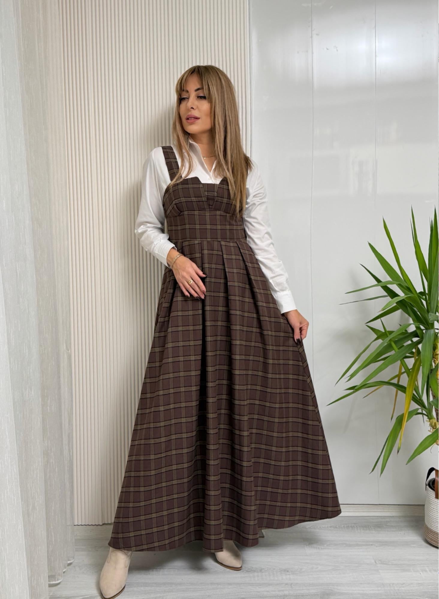 Vera Maxi Kahve ElbiseYeni Gelenler ModayVera Maxi Kahve Elbise