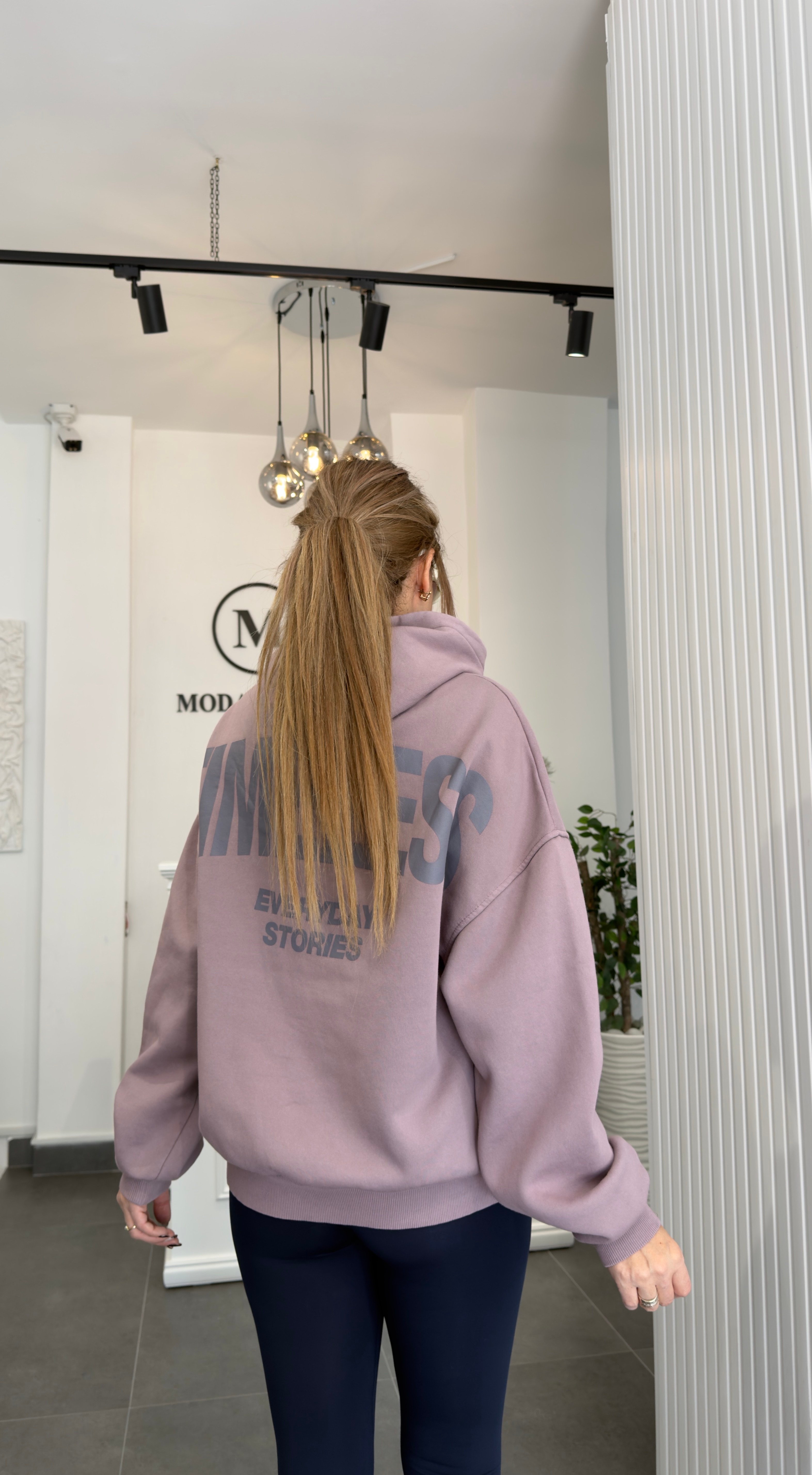 Vintage Baskılı Oversize Lila SweatshirtMODAYBUTİKVintage Baskılı Oversize Lila Sweatshirt