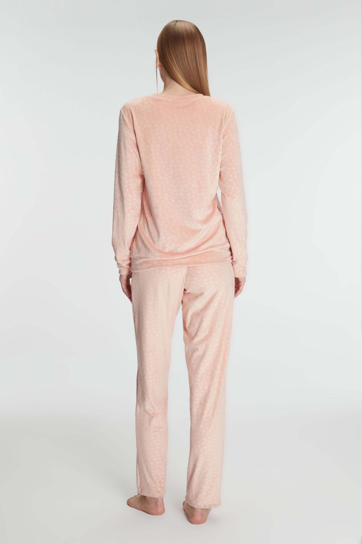 Anıl 11230 Bayan Uzun Kol Sweatshirt ve Pantolon Takım Pijama Takımı