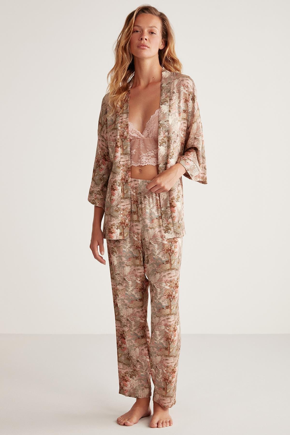 Aria's Closet Lüx Mood 3'lü Pijama Takım