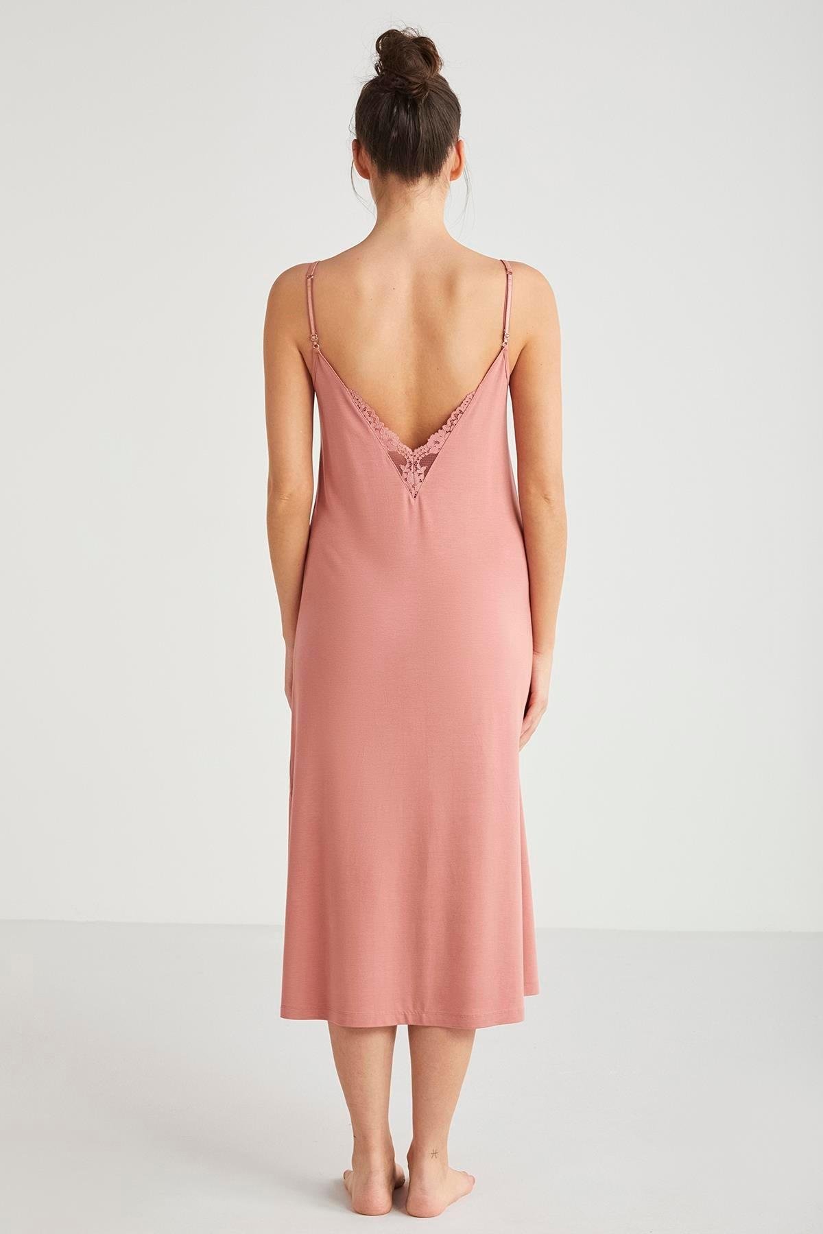 Catherine's %100  Viskon Çiçek Desen 2'li Sabahlık Gecelik Takımı