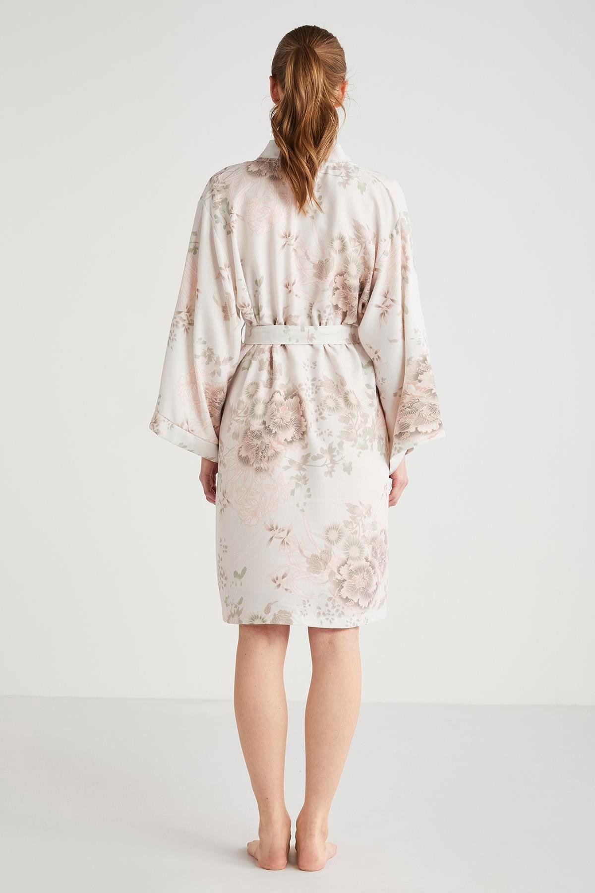 Catherine's Çiçek Desen 2'li Sabahlık Gecelik Takımı