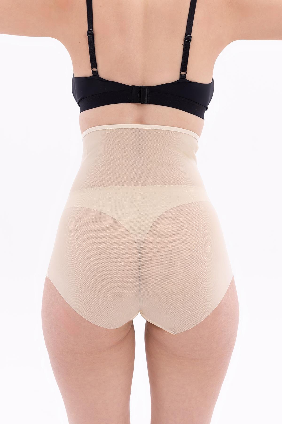 TEN MI EMAY 2706 Lazer Tül Slip Hayalet Korse