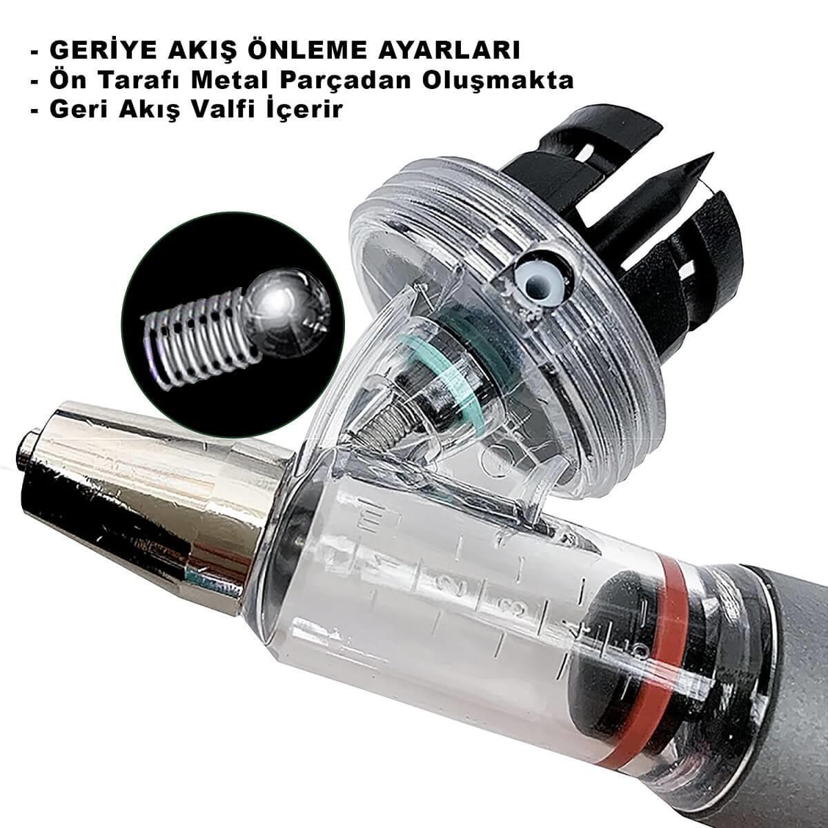 2 ML Veteriner Otomatik Enjektör Şırınga Aşı Tabancası Yedek Parçalı