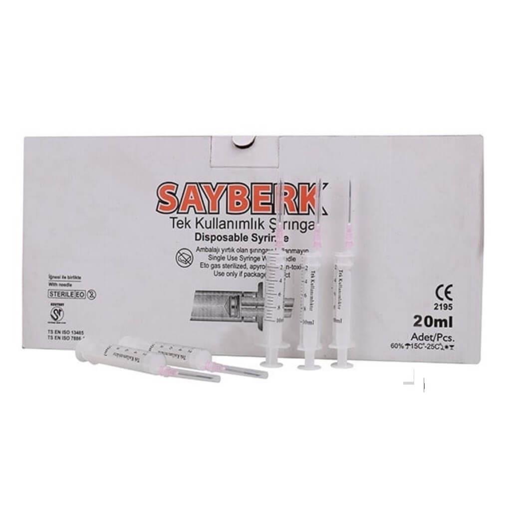 20 cc Steril Enjektör - 125 Adet