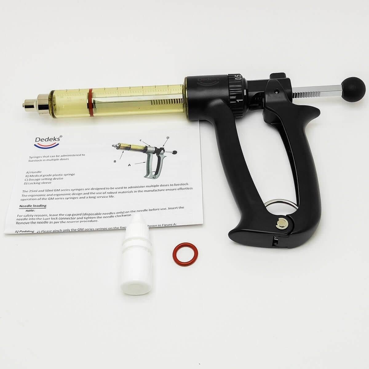 25 cc Hazneli Otomatik Enjektör Aşı Tabancası Multimatik