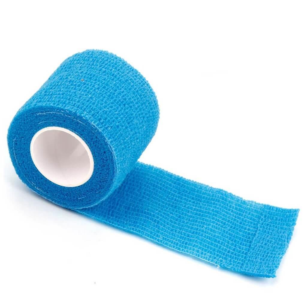 Elastik Kendinden Yapışkanlı Coban Bandaj Mavi Renkli 5 Cm