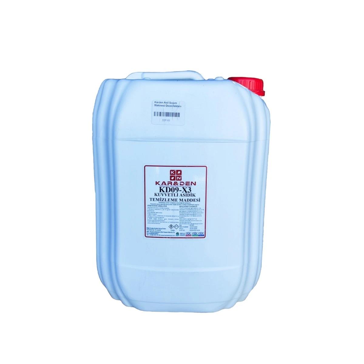 Karden Asit Sağım Makinesi Dezenfektanı 20 LT